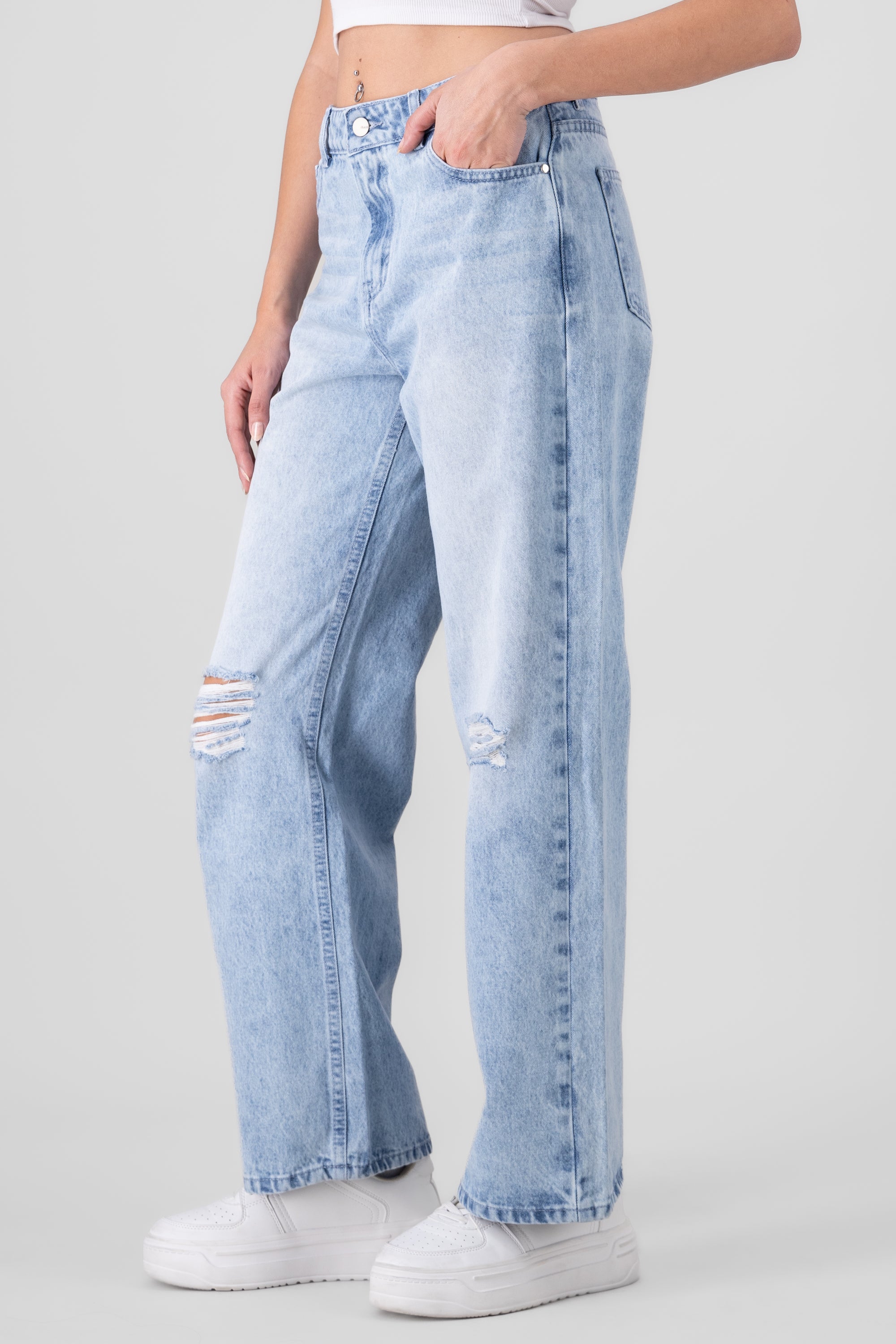 Wide Leg Jeans LIGHT STONE