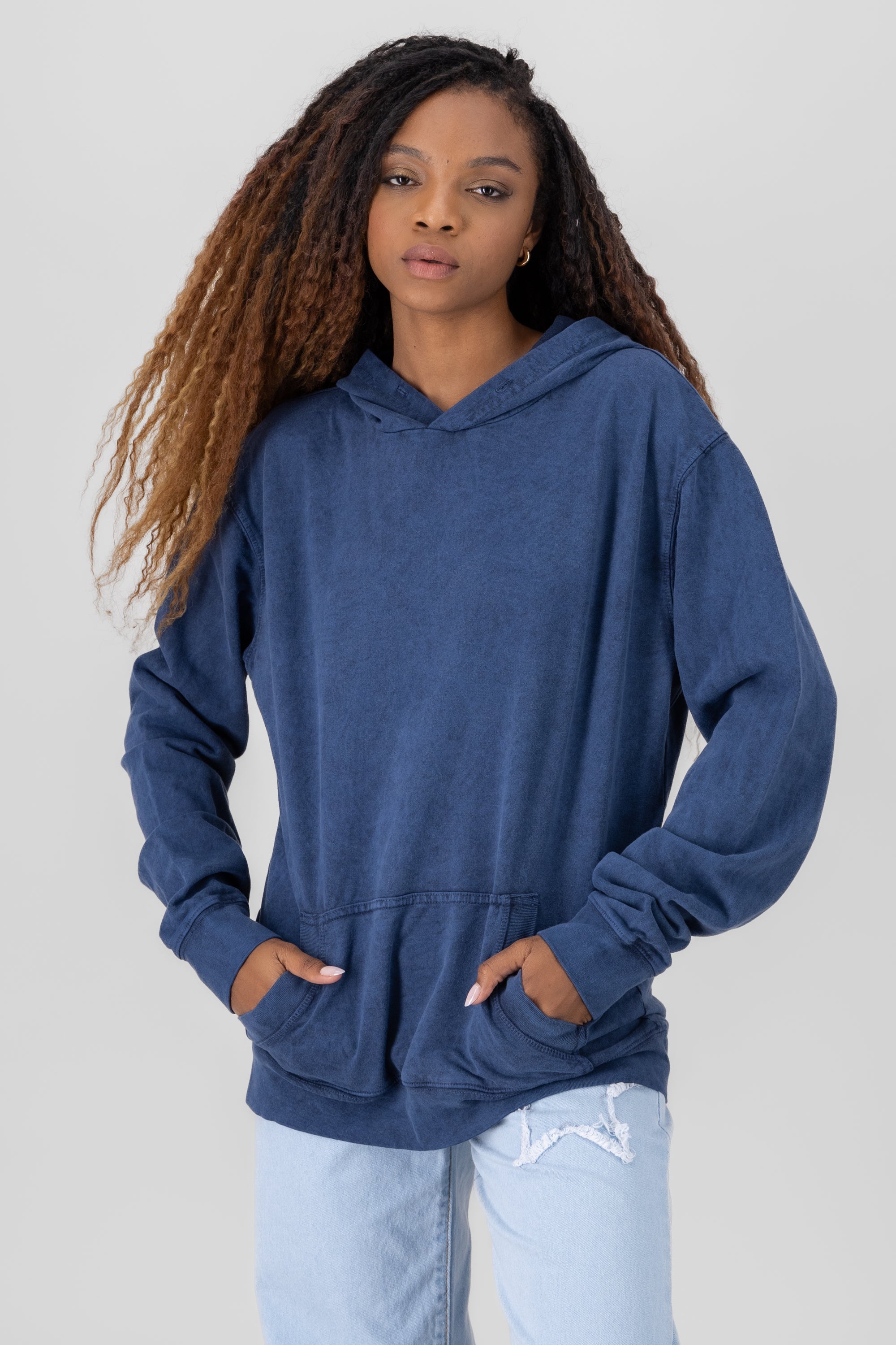 Distressed Sweatshirt INDIGO