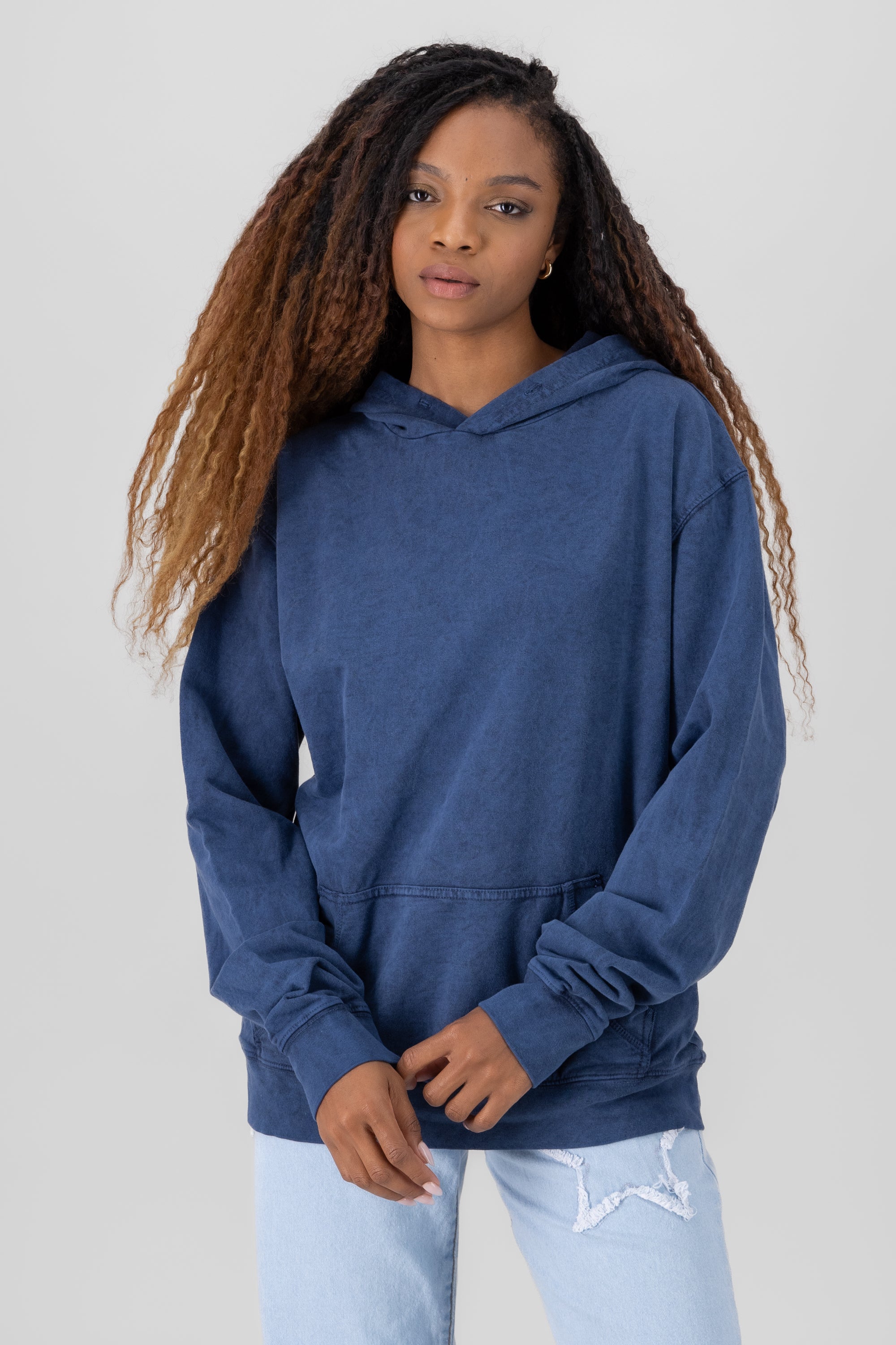 Distressed Sweatshirt INDIGO