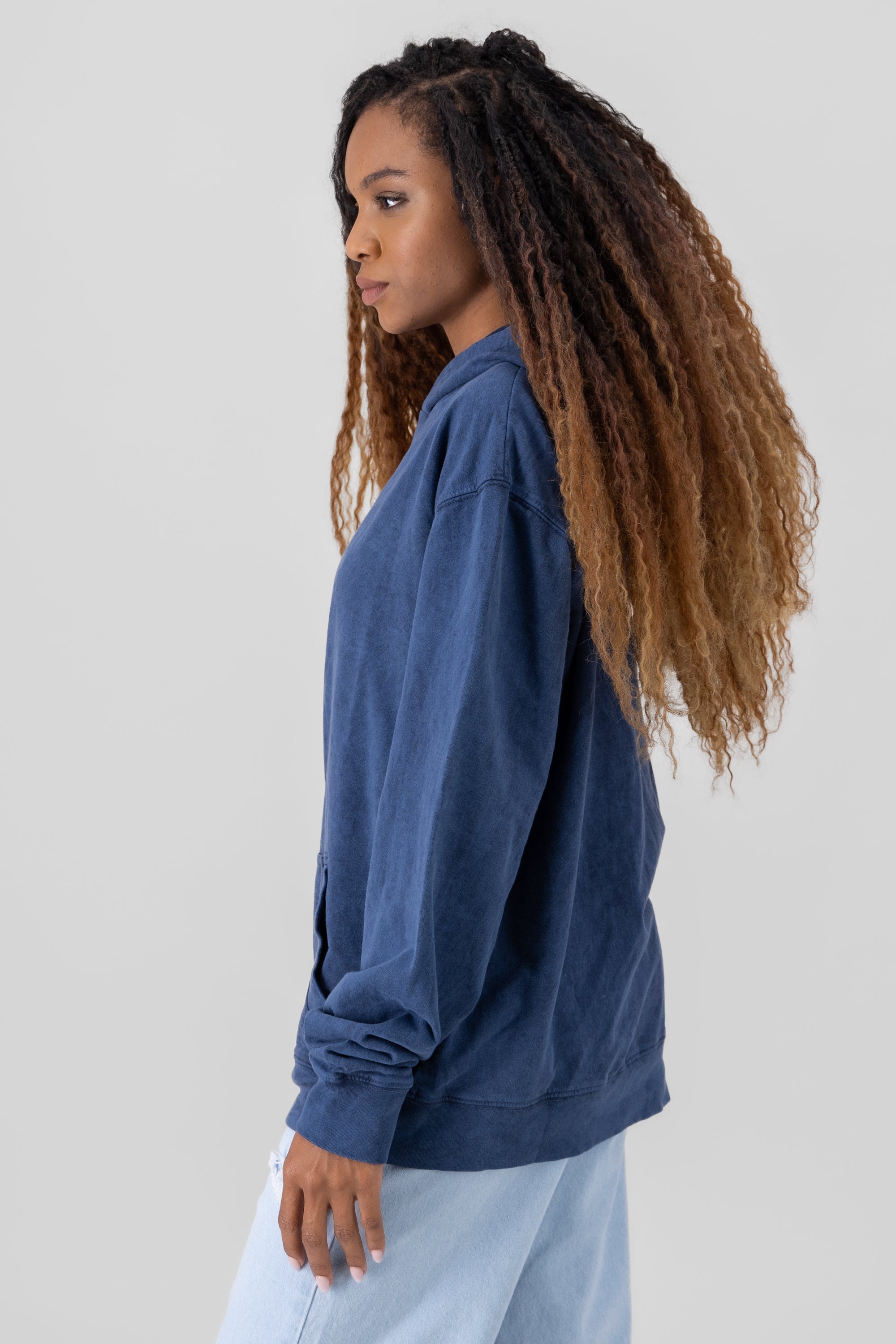 Distressed Sweatshirt INDIGO