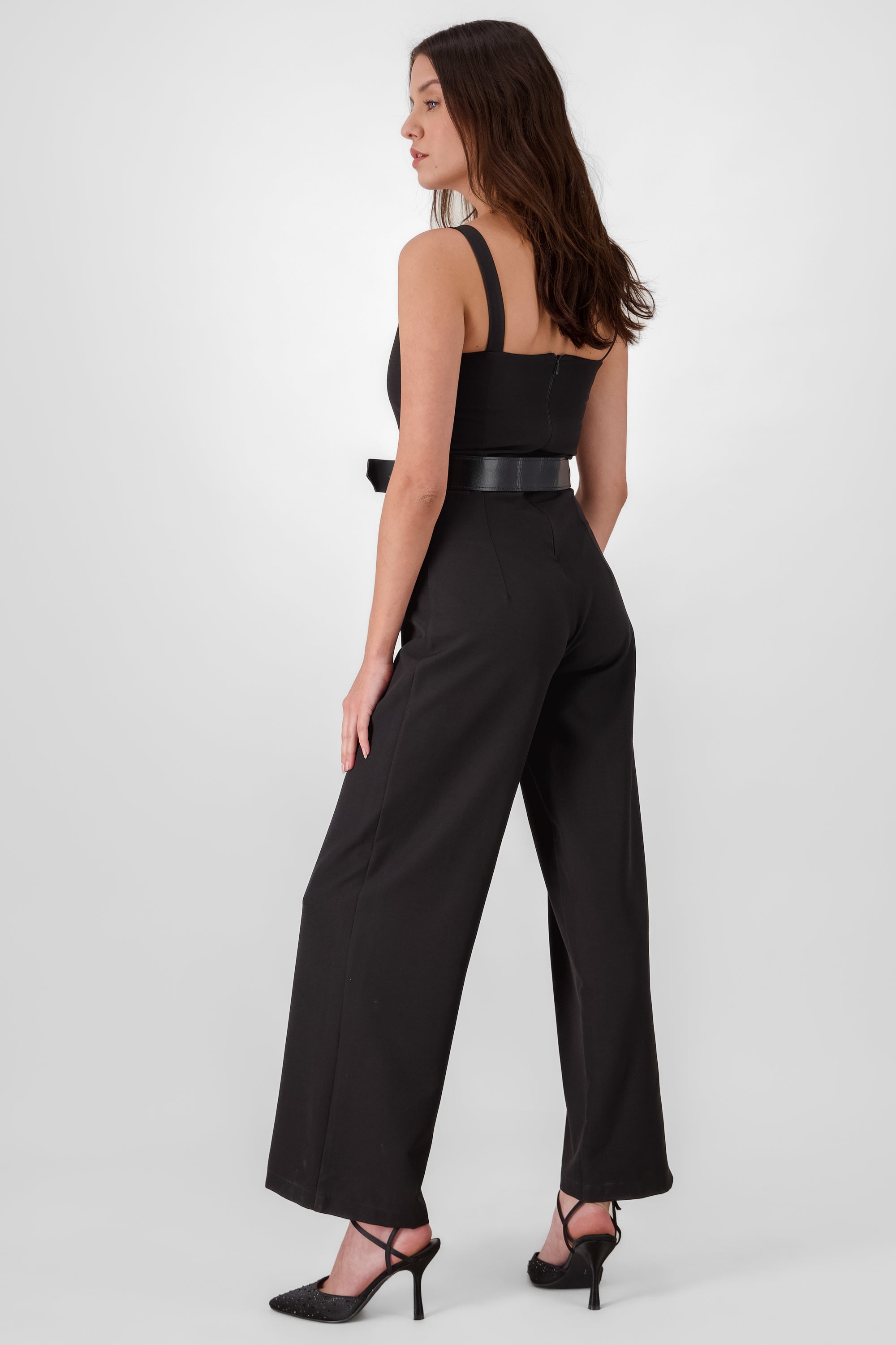 Jumpsuit with Belt BLACK