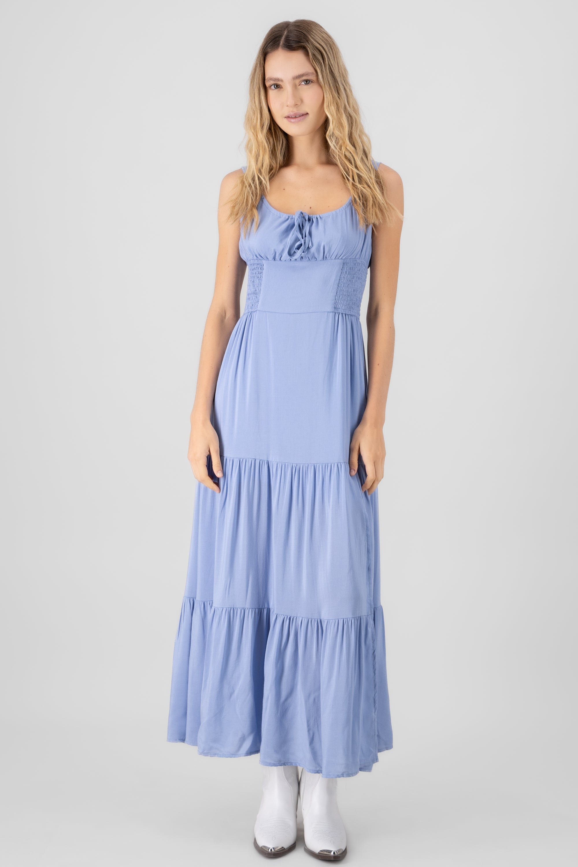 Solid Maxi Dress SKY BLUE