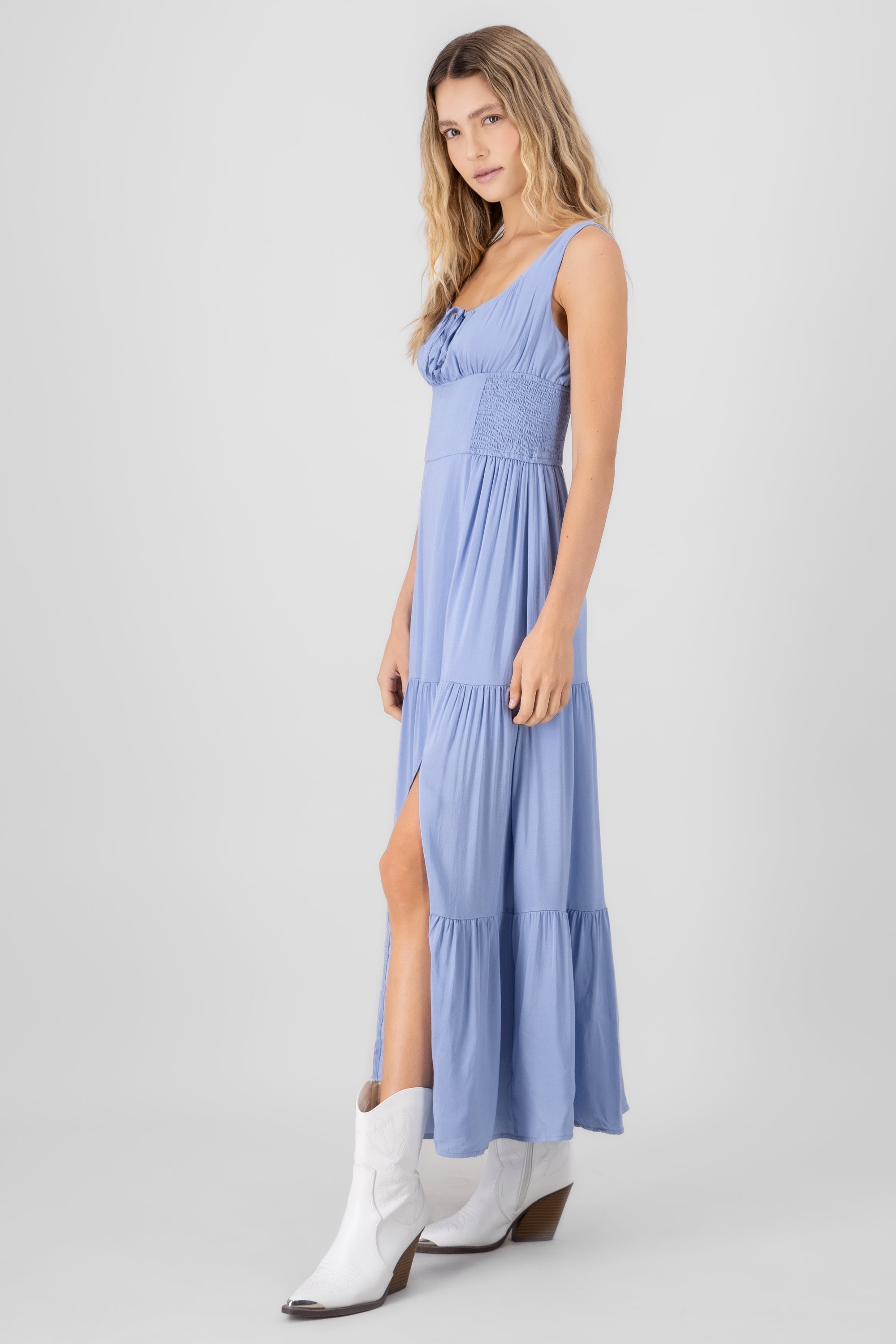 Solid Maxi Dress SKY BLUE