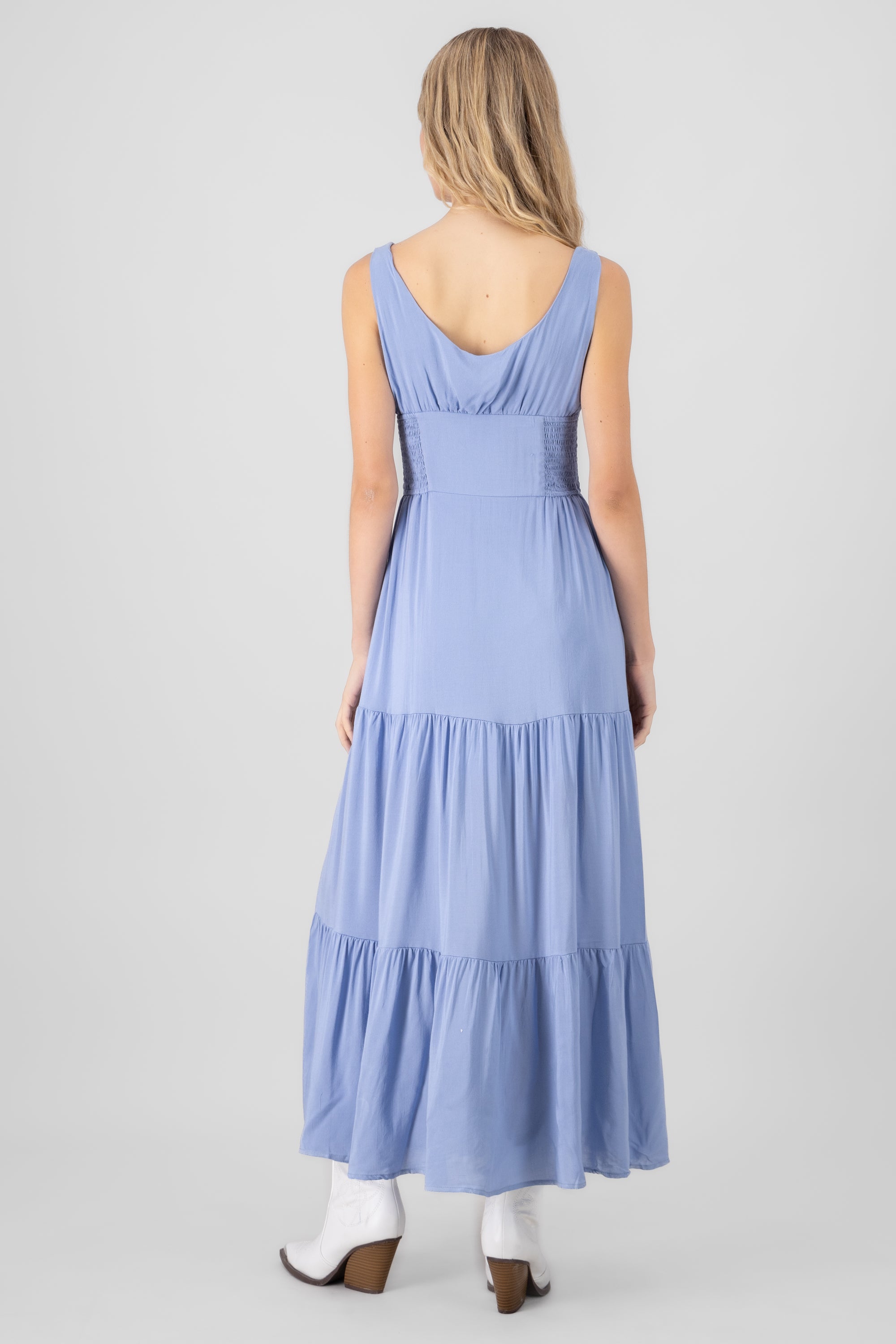 Solid Maxi Dress SKY BLUE