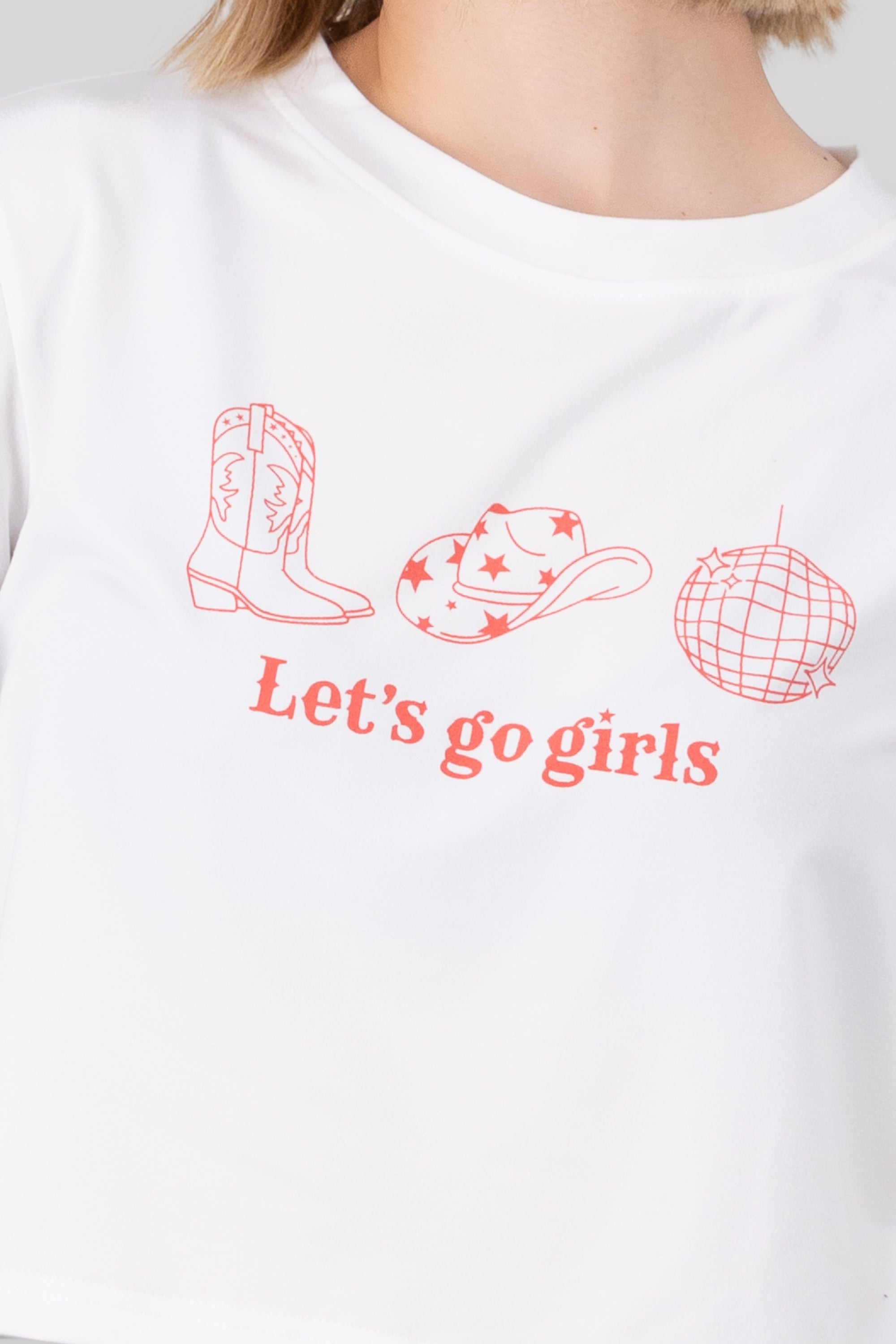 Girl Print T Shirt WHITE COMBO