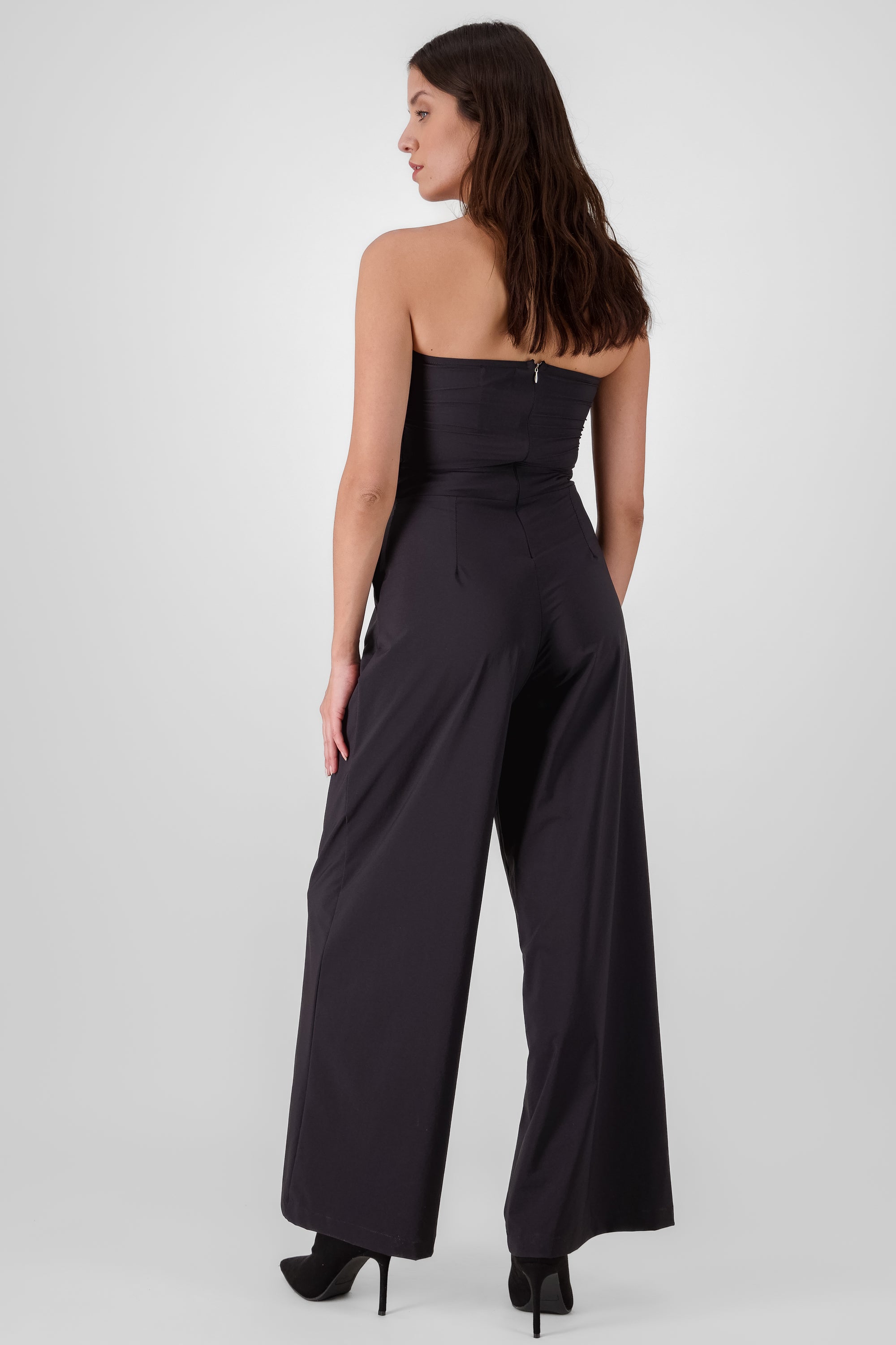 Solid Strapless Jumpsuit BLACK