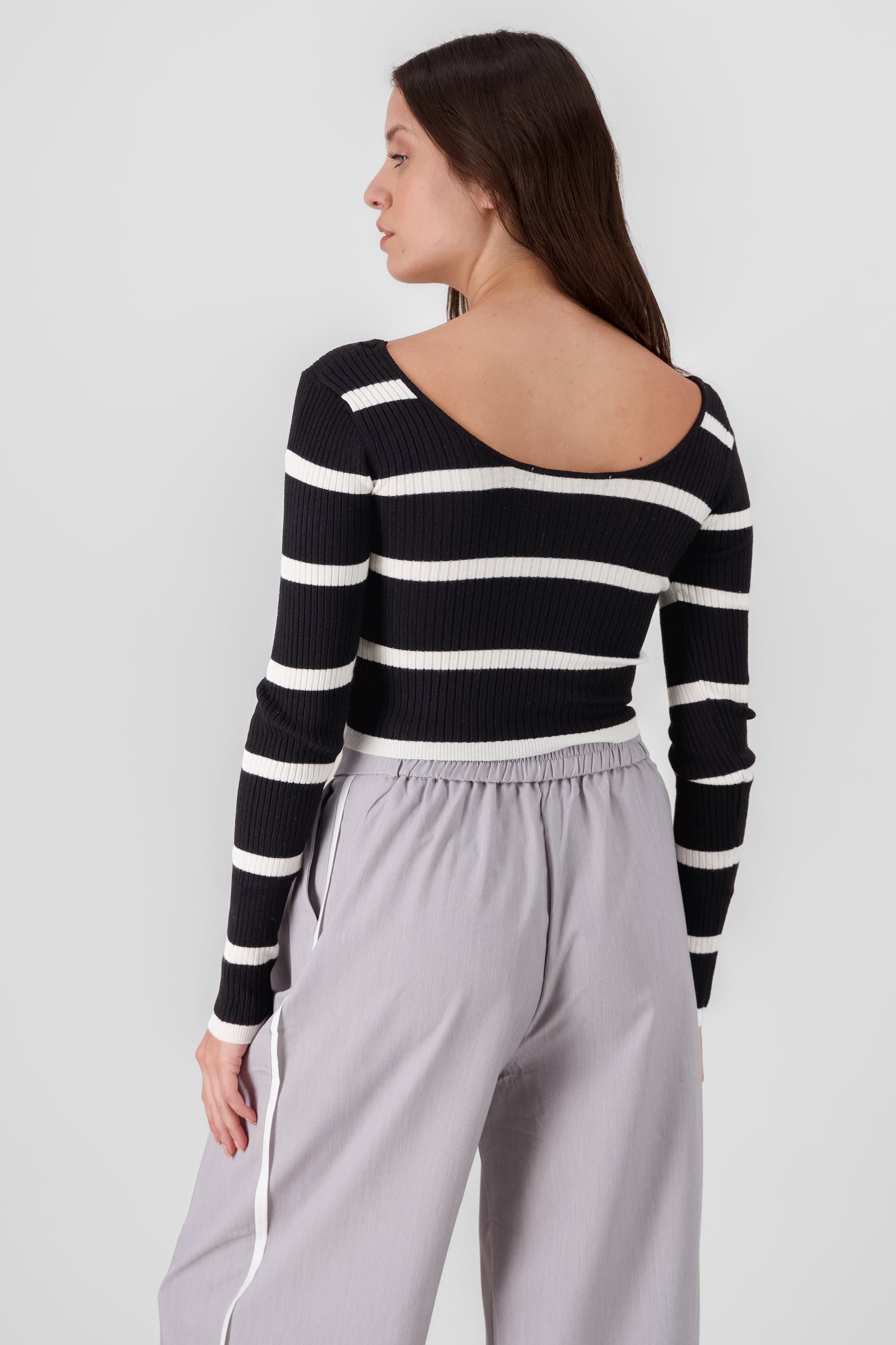 Striped Sweater BLACK