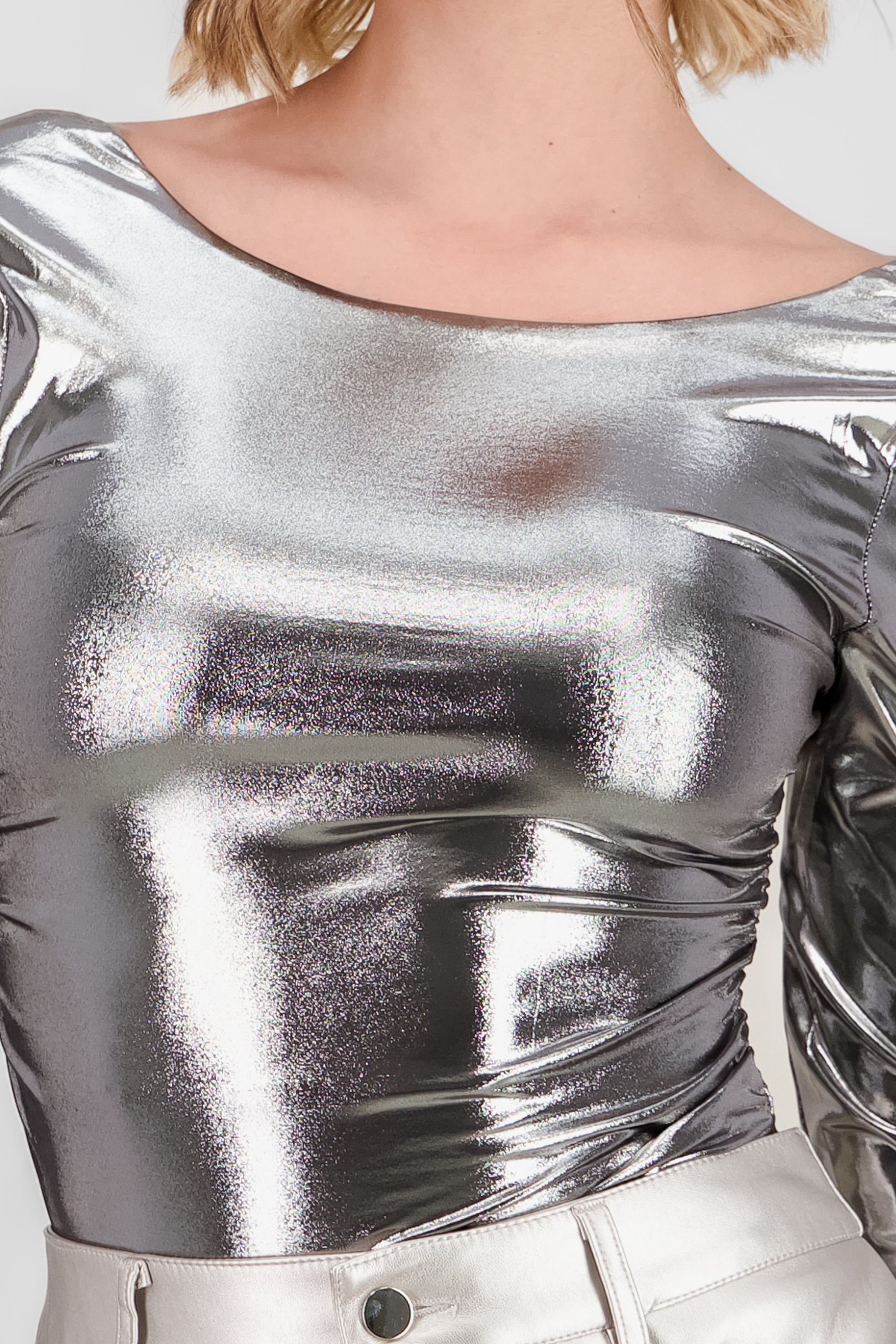 Metallic Bodysuit SILVER