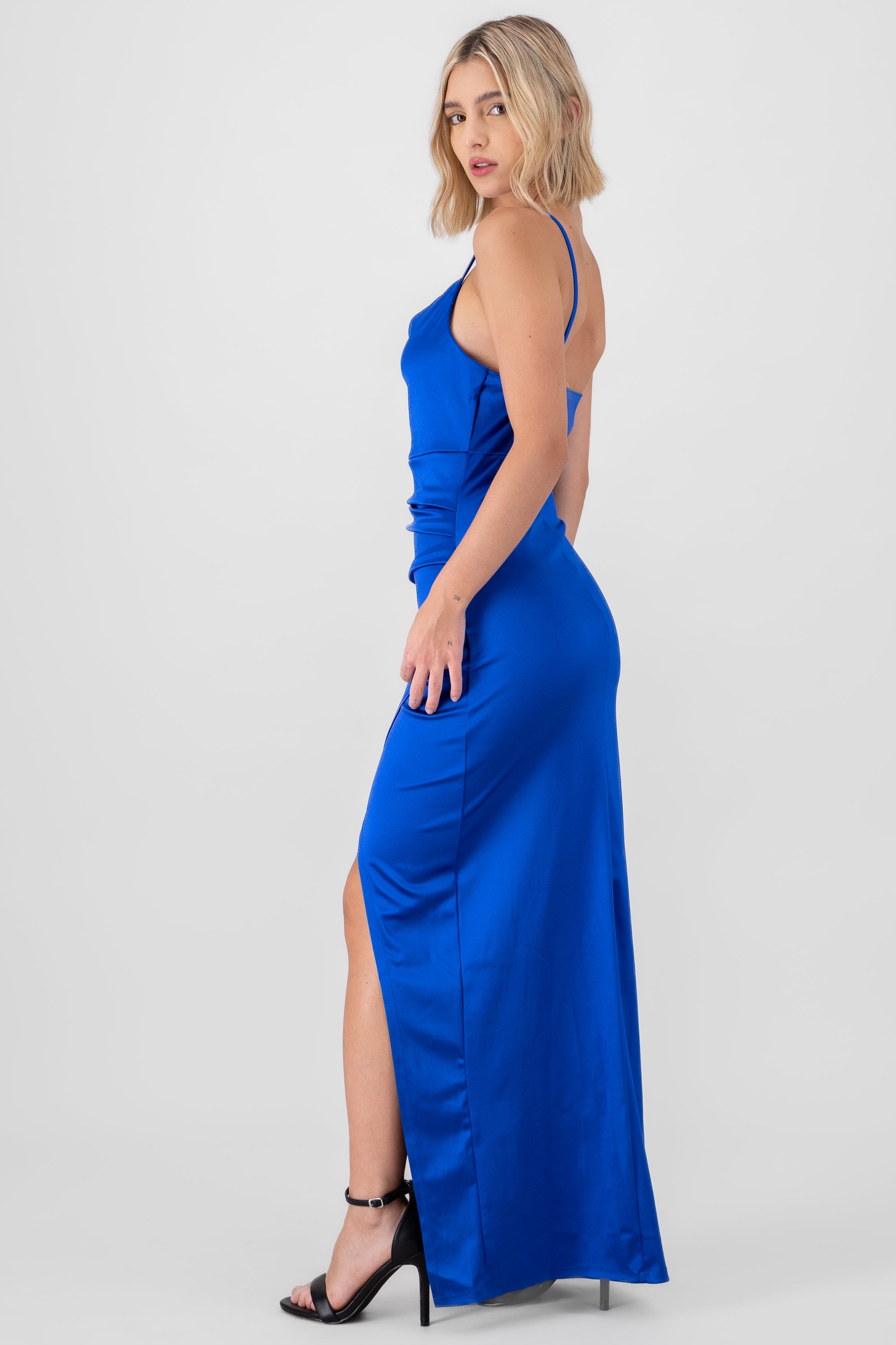 Solid Maxi Dress ROYAL BLUE