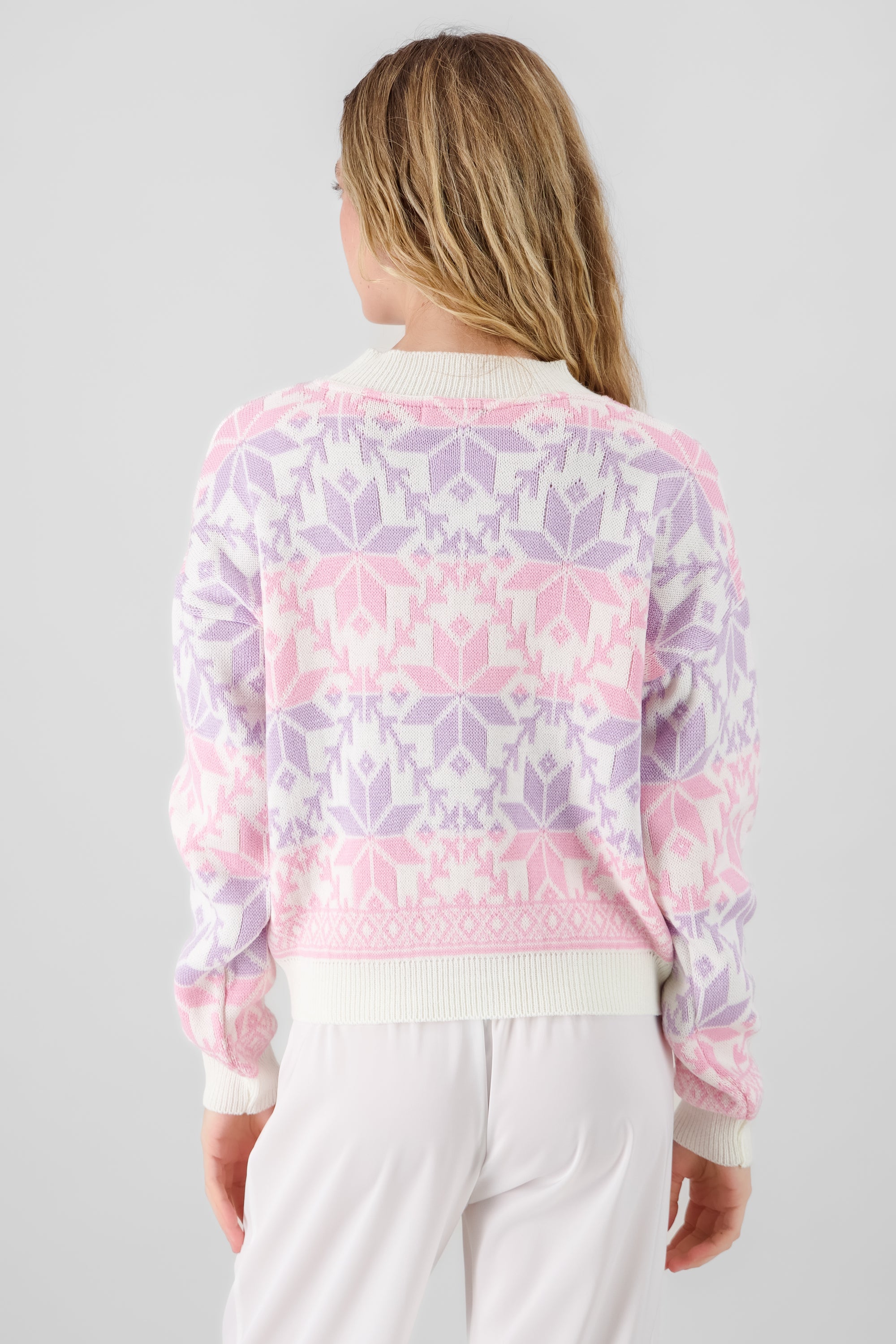 Patterns Sweater BONE COMBO