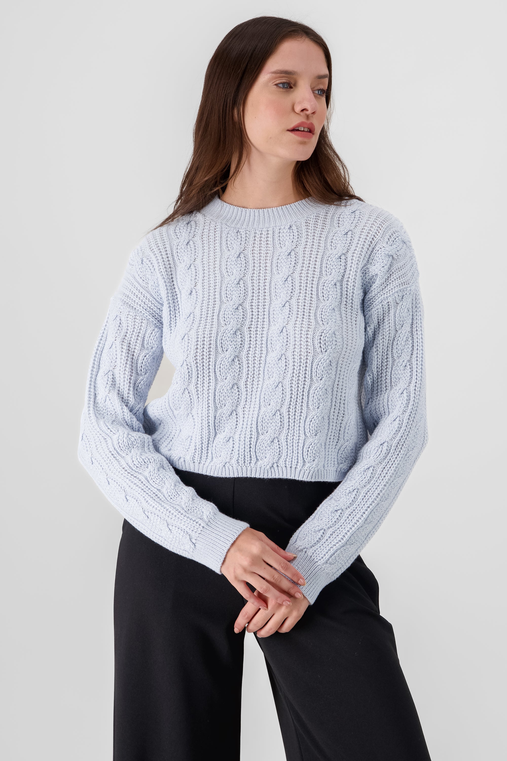 Solid Sweater PASTEL BLUE