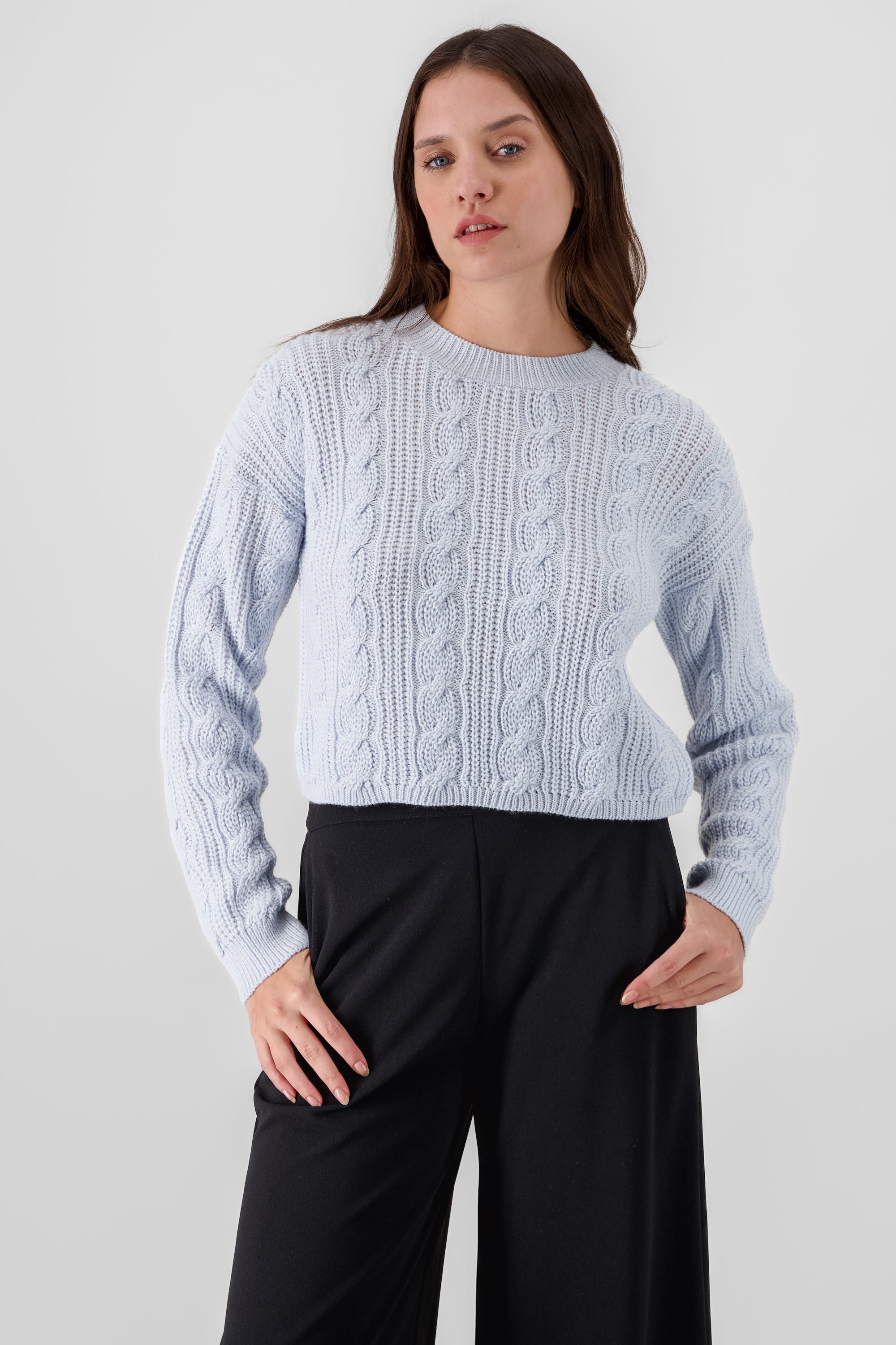 Solid Sweater PASTEL BLUE