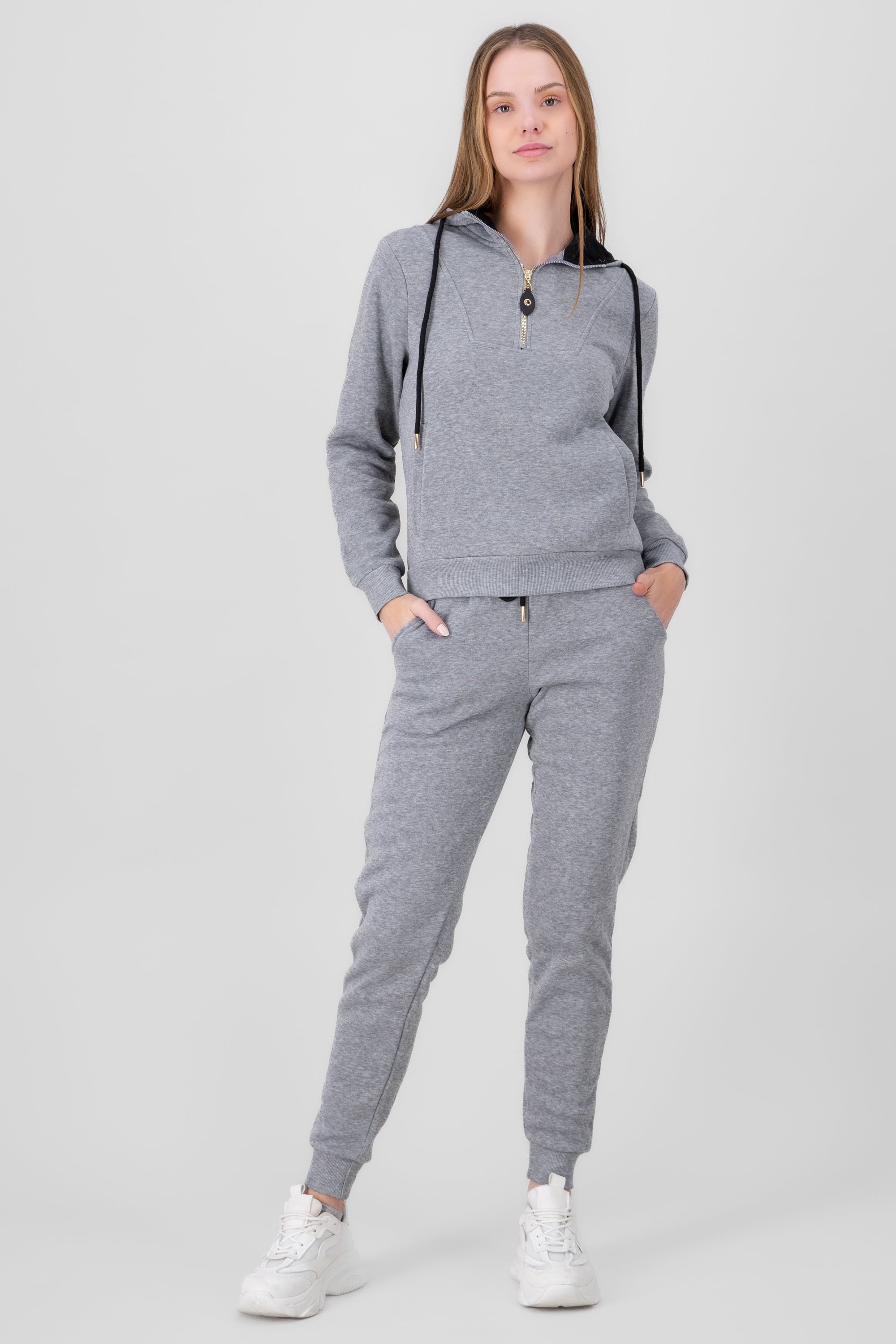 Solid Jogger Pants With Pockets GRAY