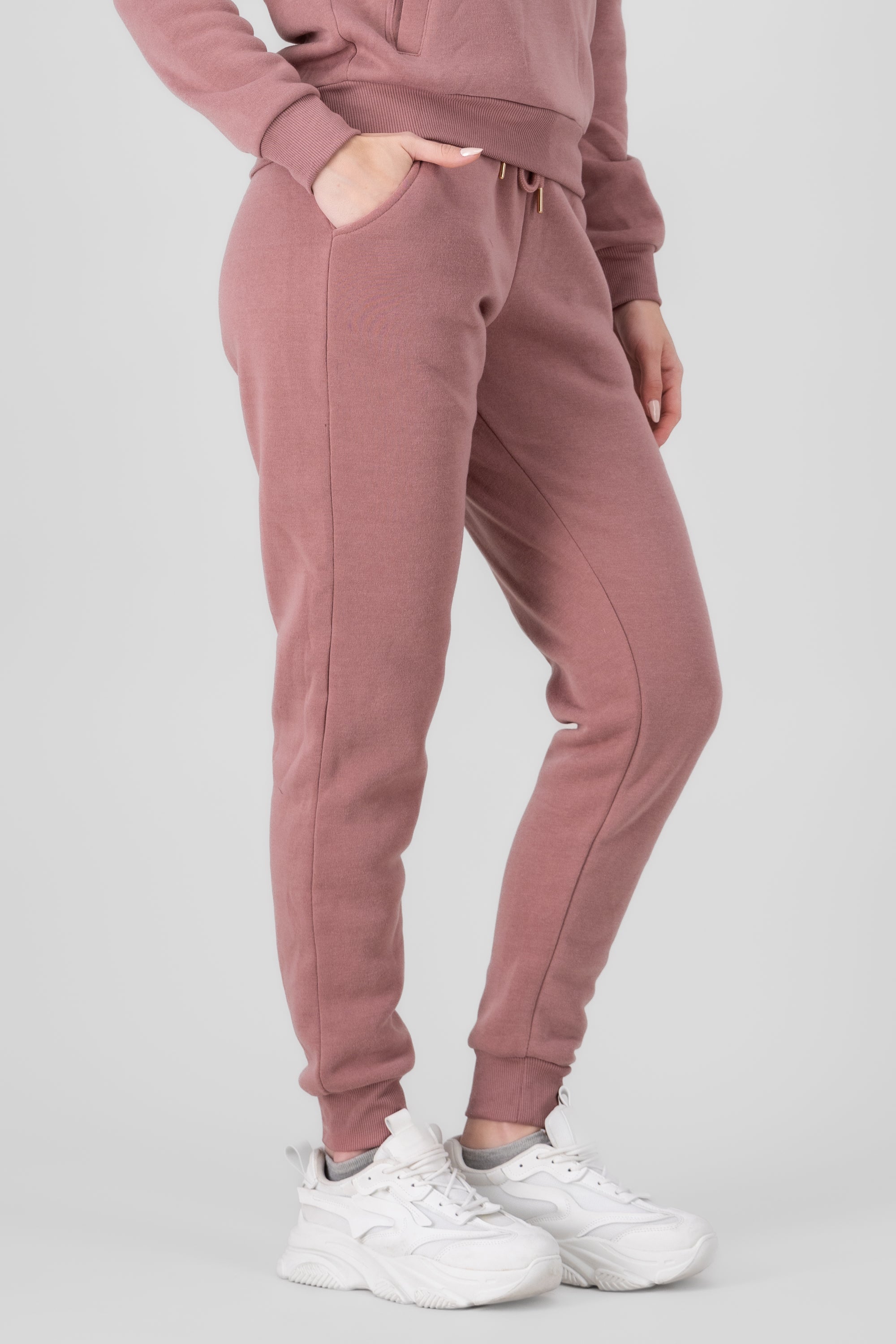 Solid Jogger Pants With Pockets PINK