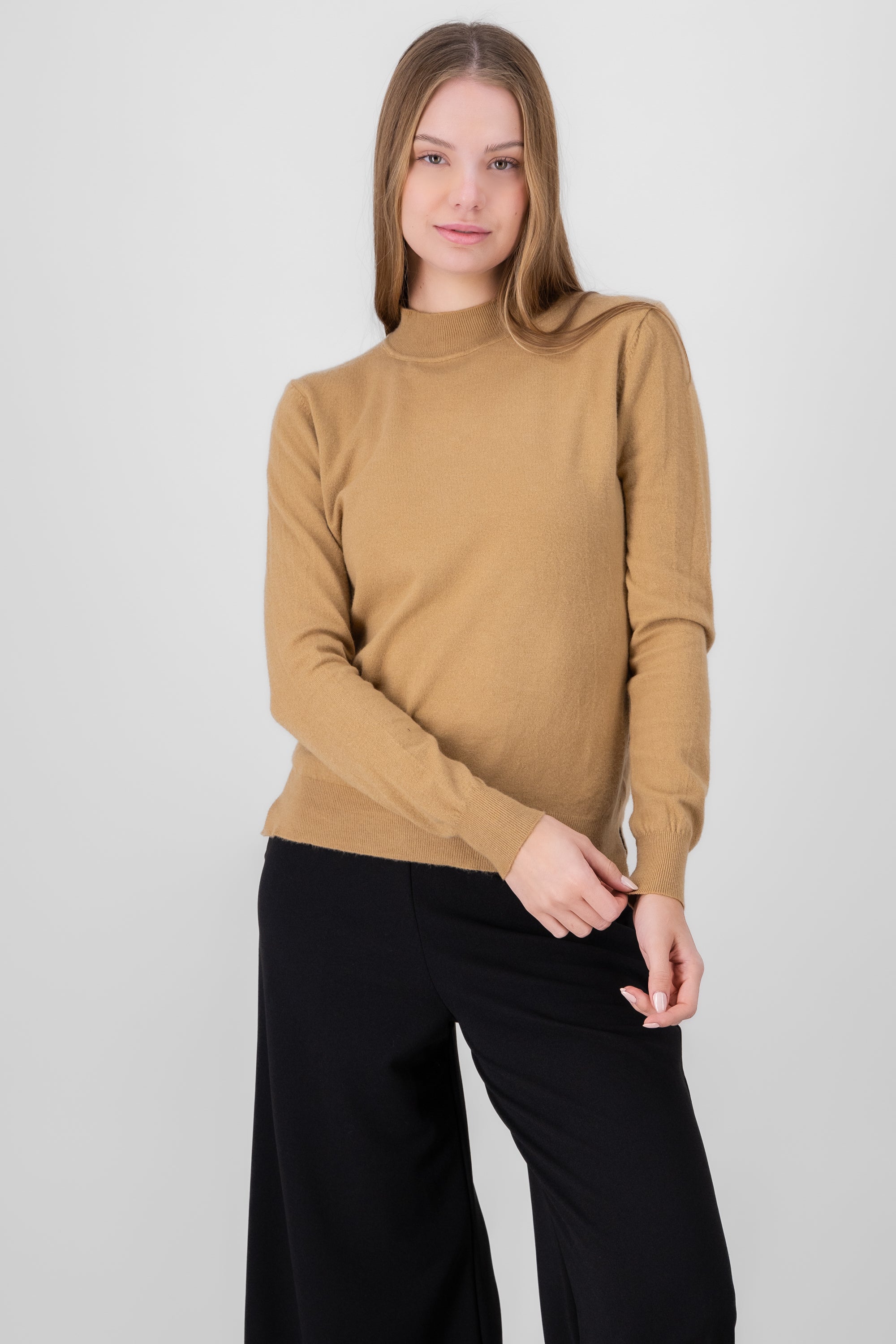 Soft Long Sleeve Sweater KHAKI