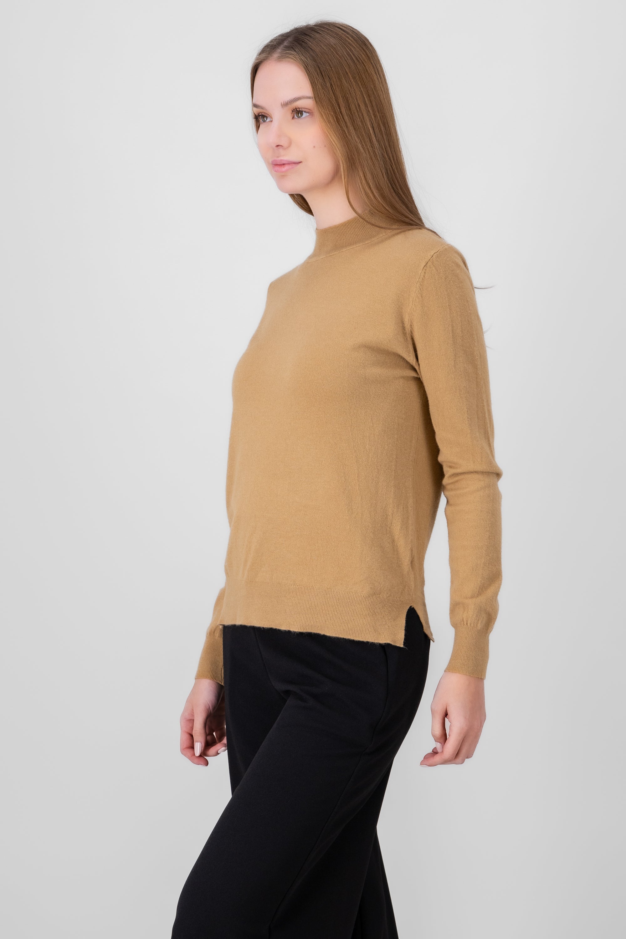 Soft Long Sleeve Sweater KHAKI