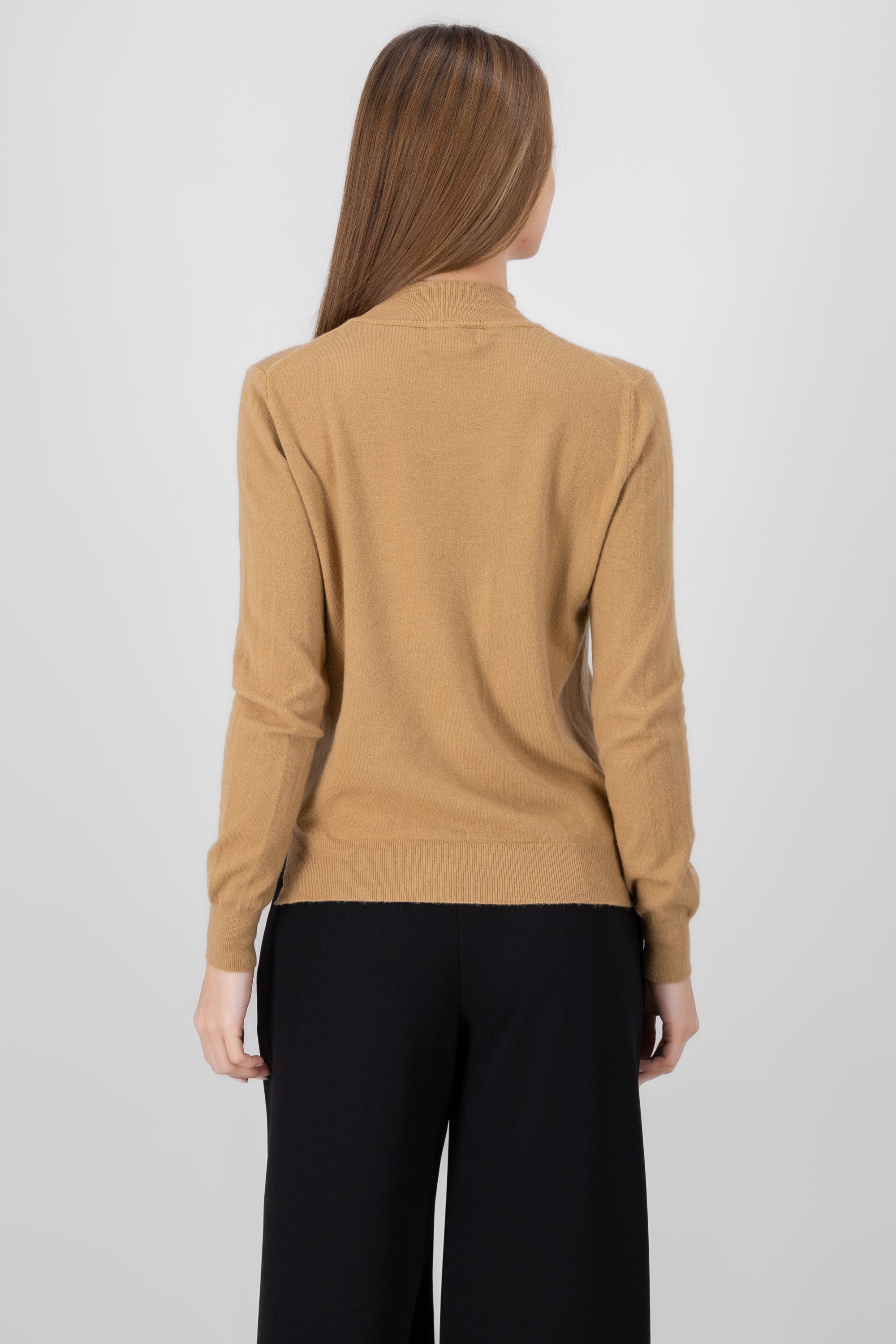 Soft Long Sleeve Sweater KHAKI