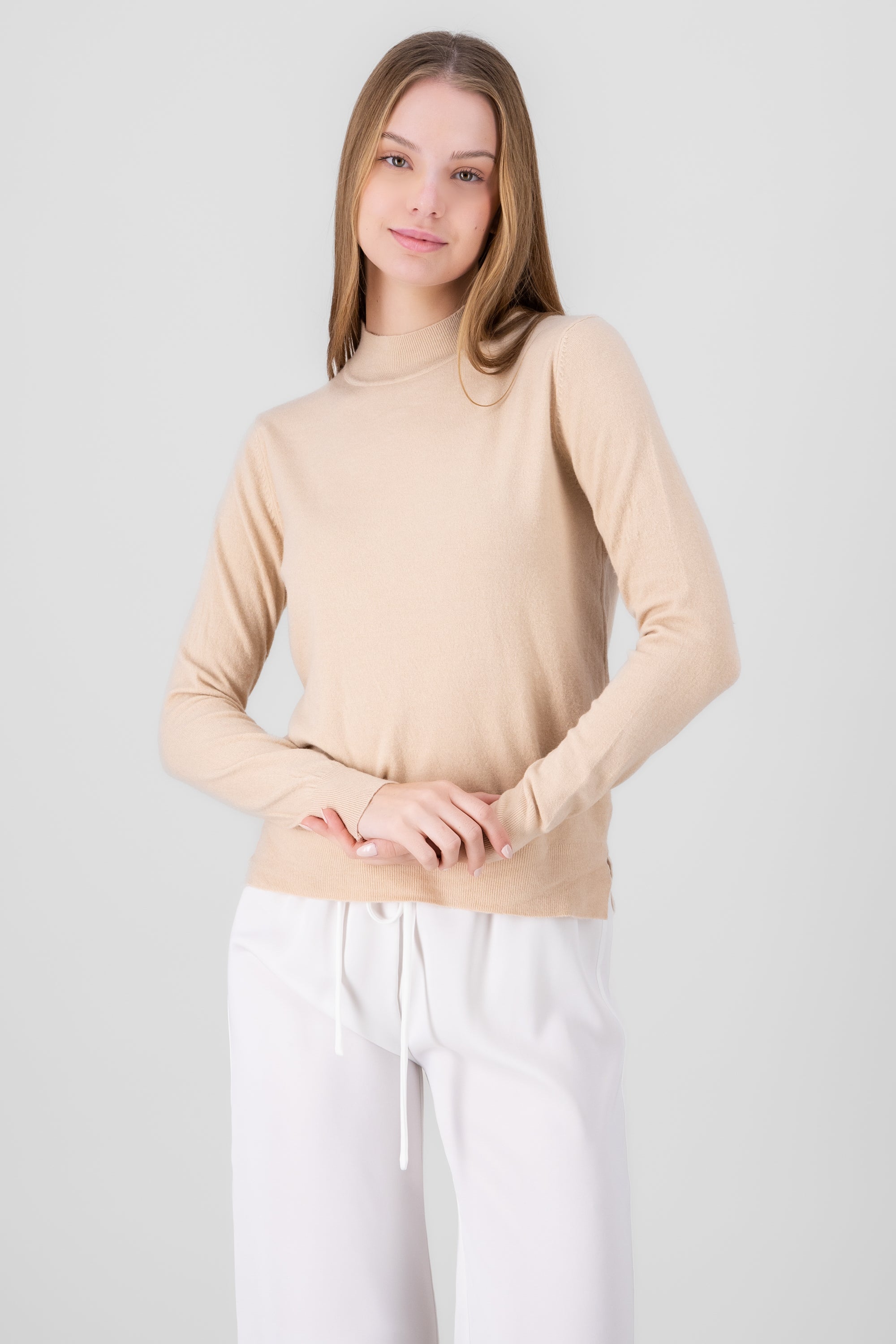 Soft Long Sleeve Sweater PEACH