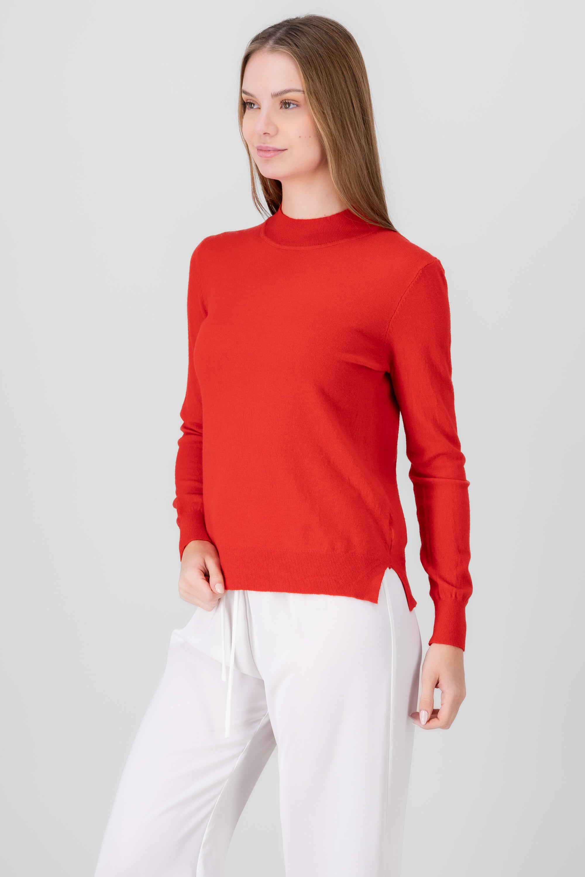 Soft Long Sleeve Sweater RED