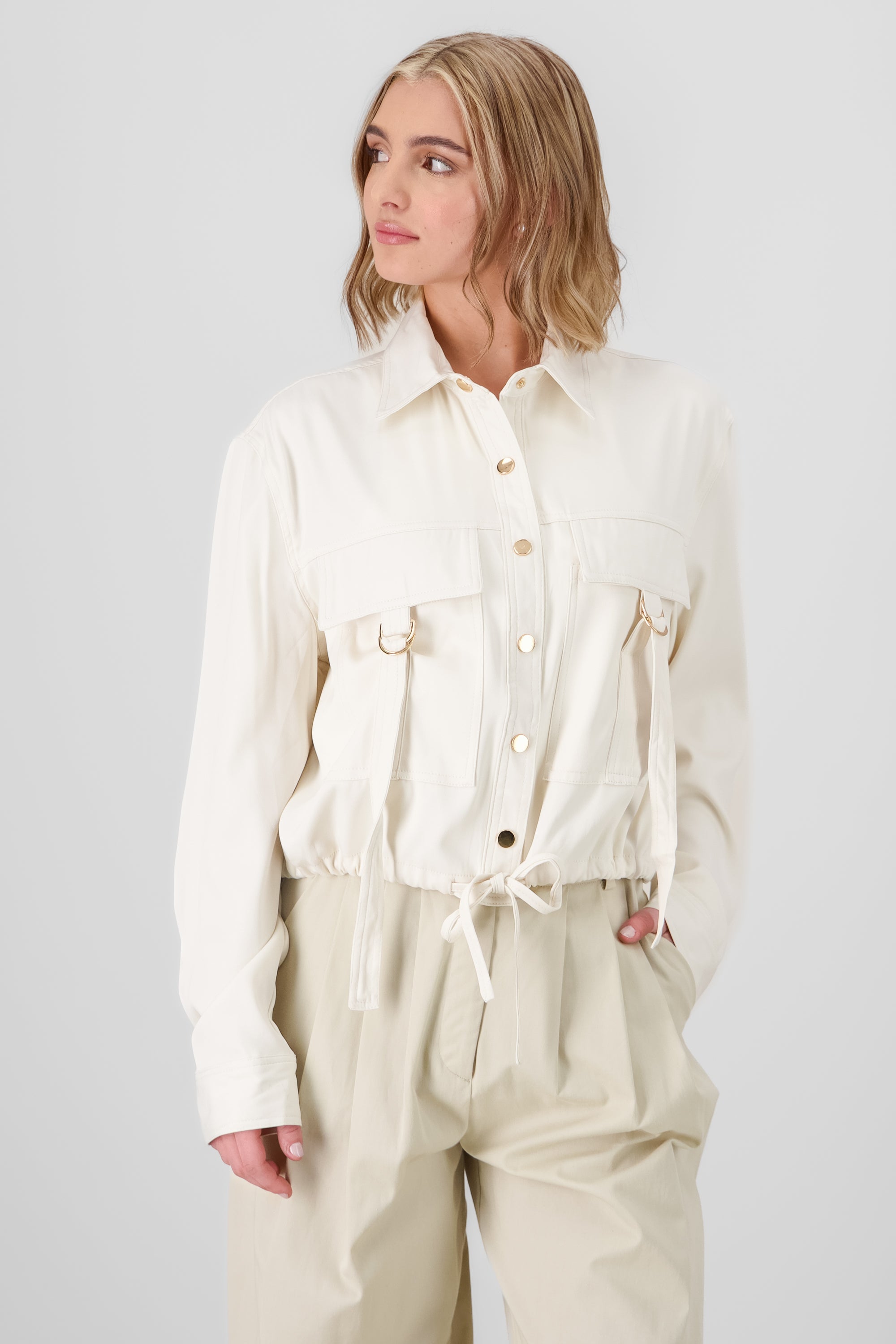 Lightweight Cargo Jacket IVORY