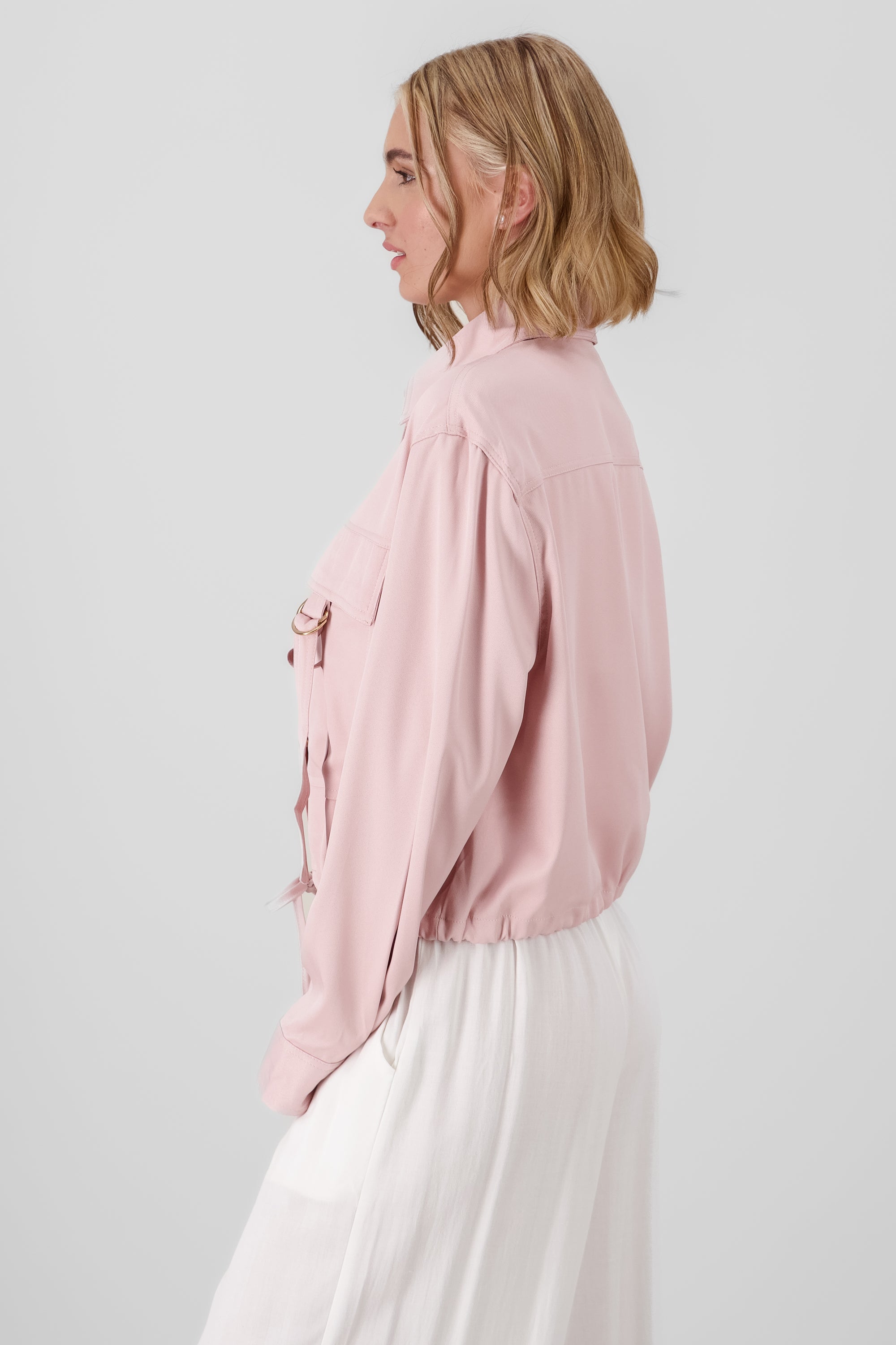 Lightweight Cargo Jacket PINK