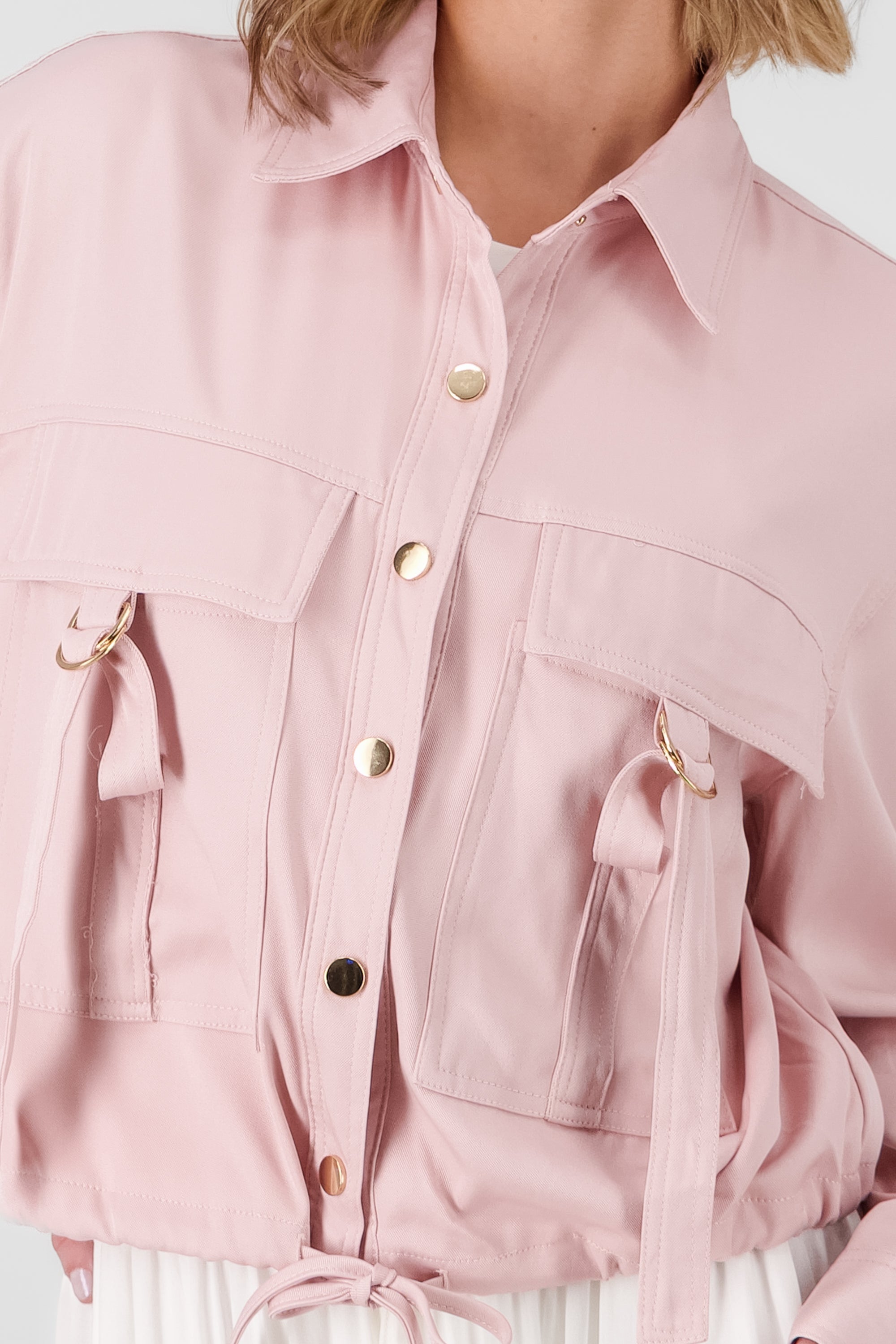 Lightweight Cargo Jacket PINK