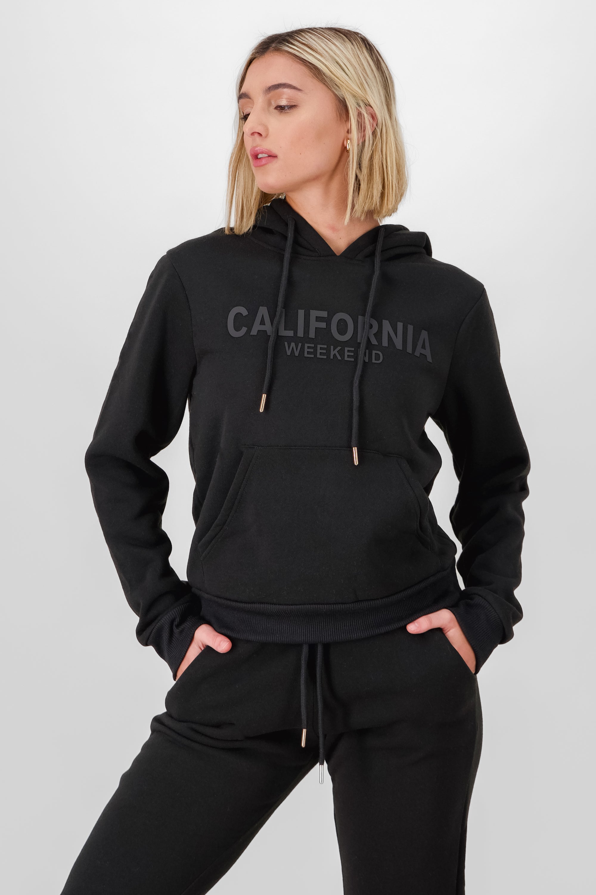 California hoodie BLACK