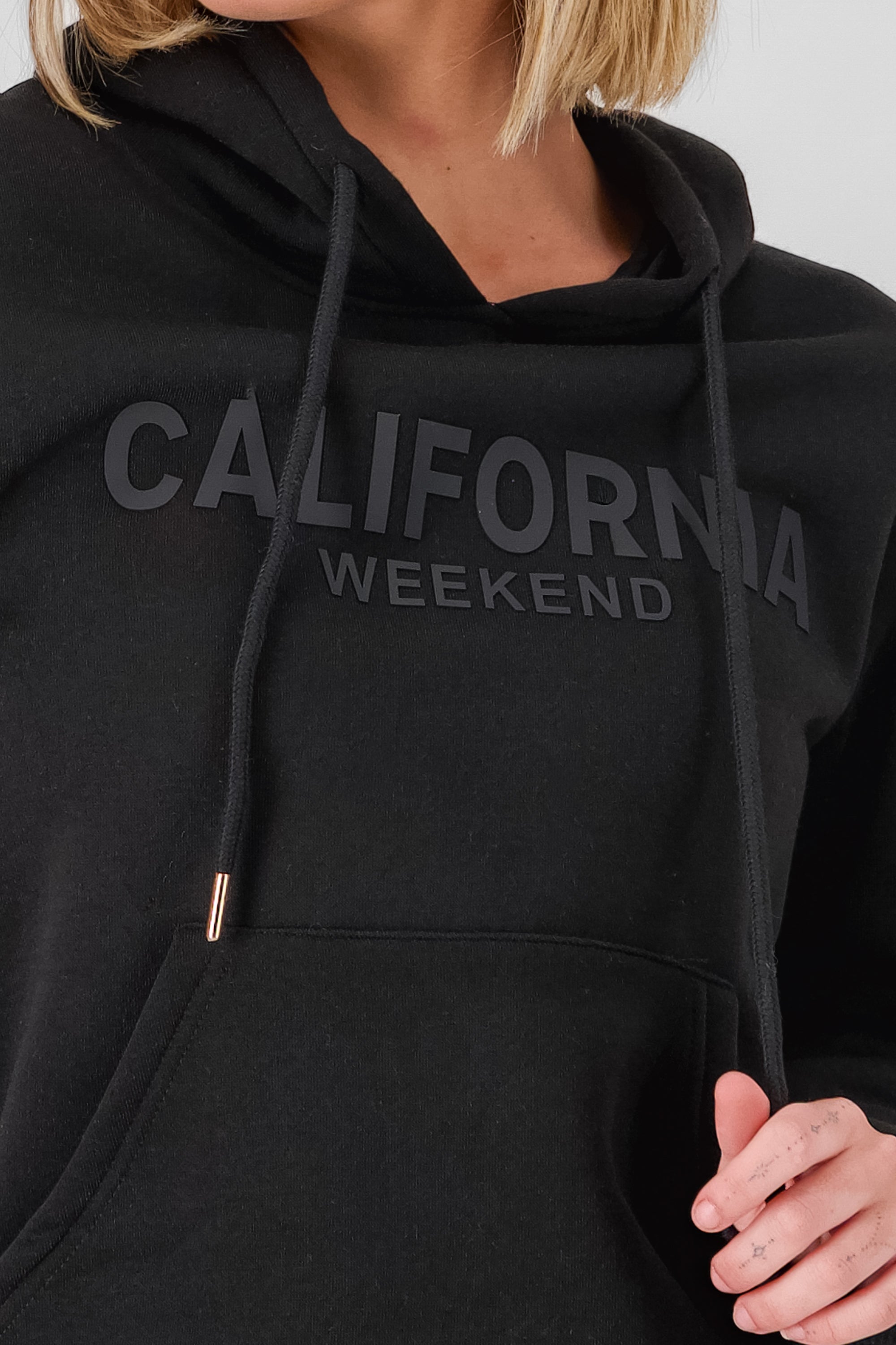 California hoodie BLACK