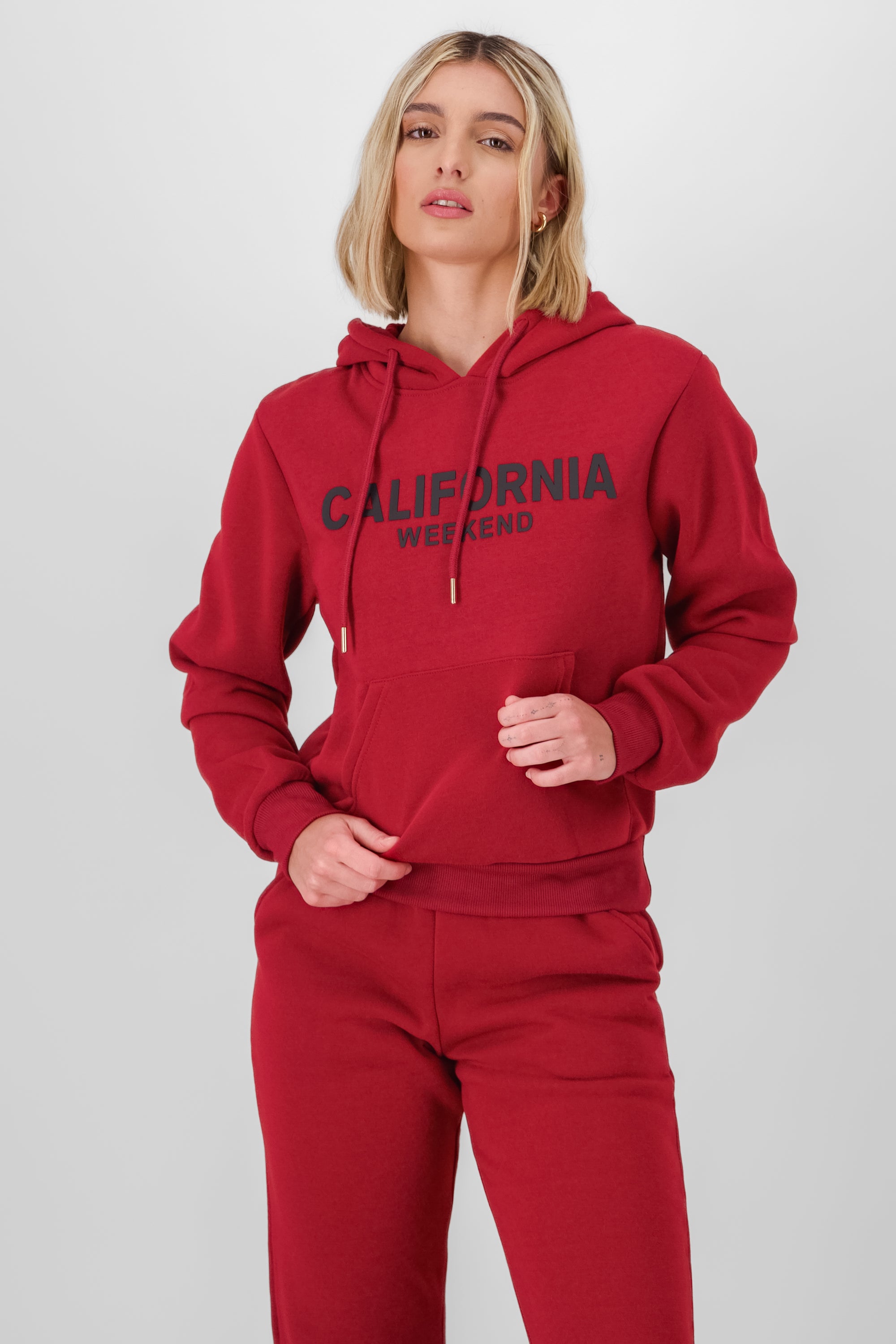 California hoodie RED