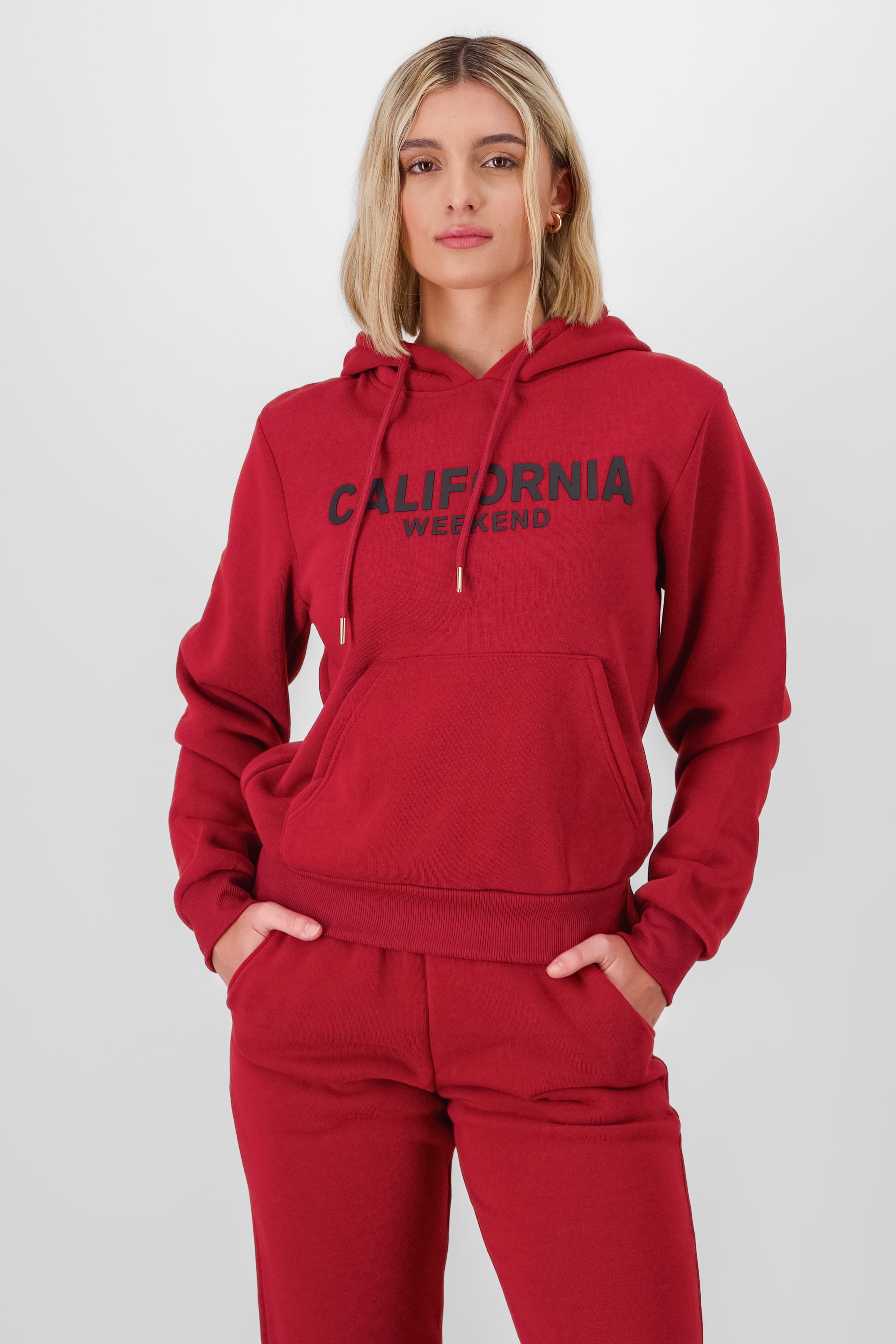 California hoodie RED