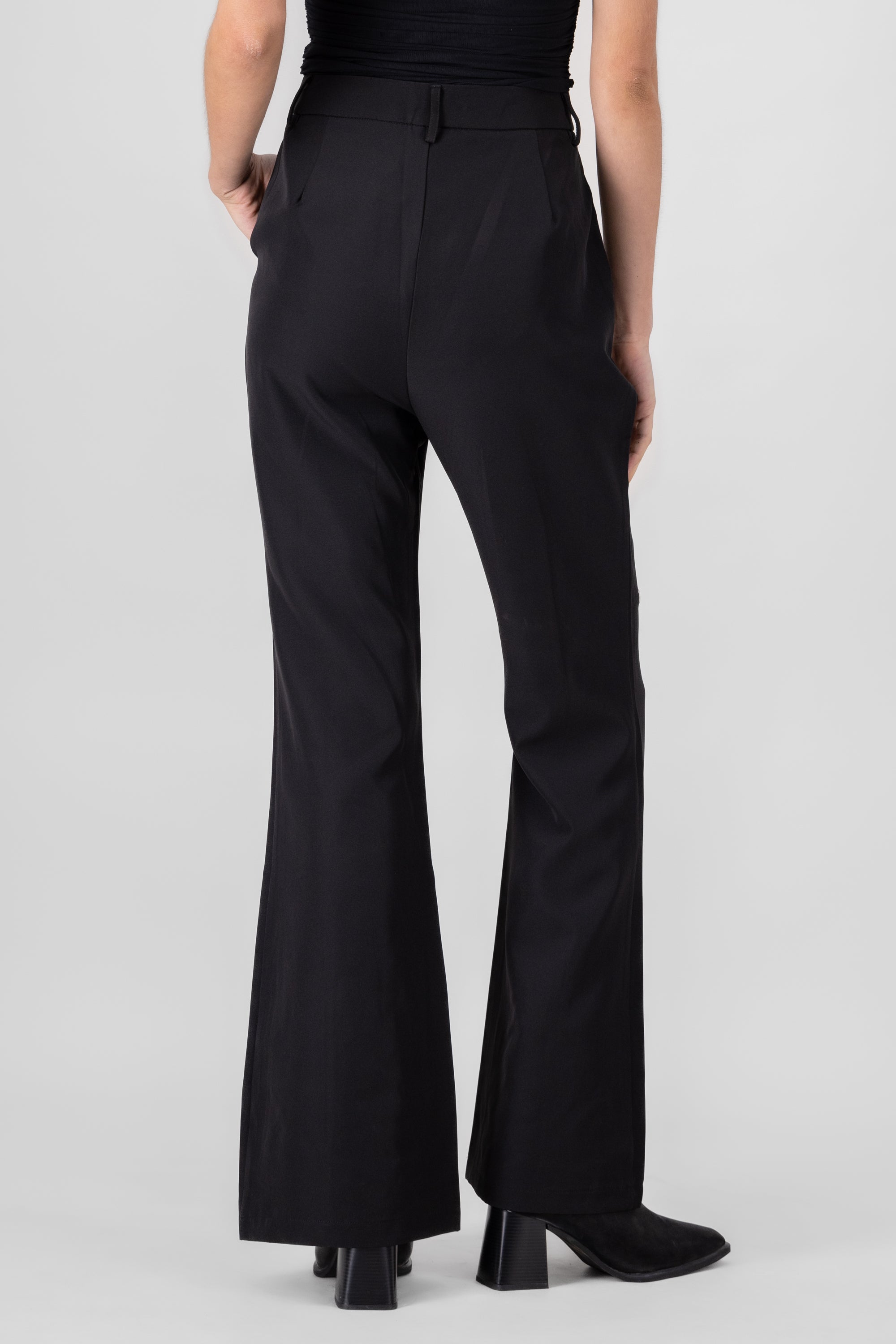 Ring Detail Pants BLACK