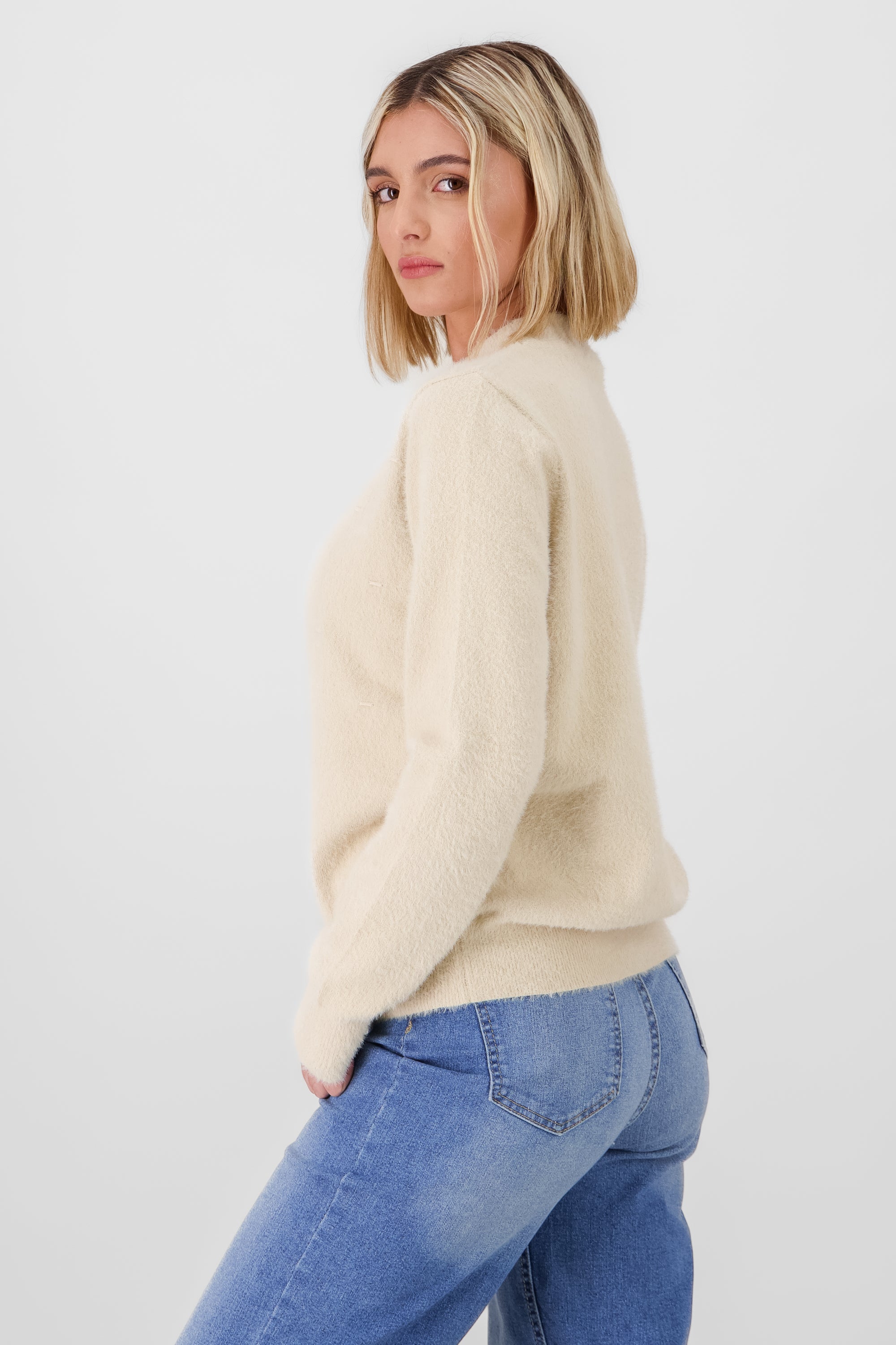 Soft Long Sleeve Sweater BEIGE