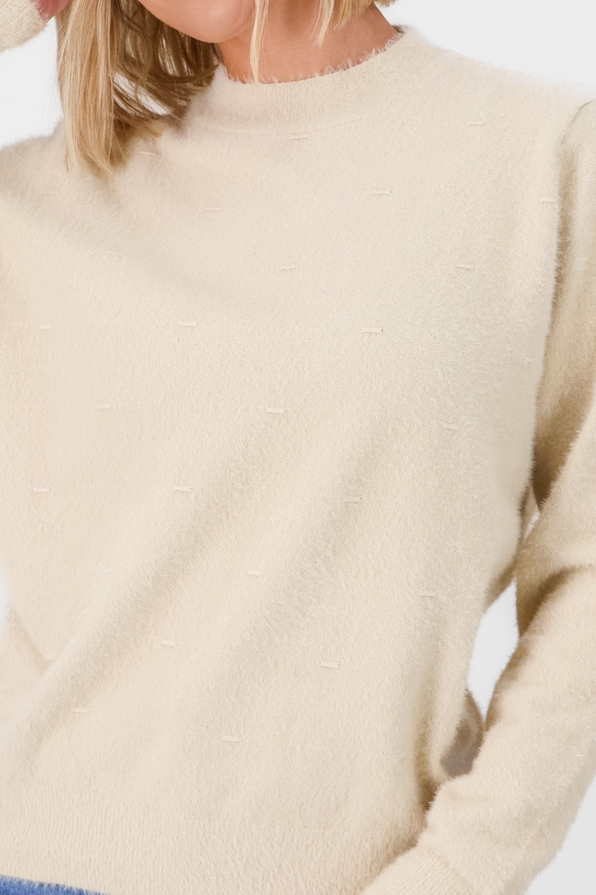 Soft Long Sleeve Sweater BEIGE