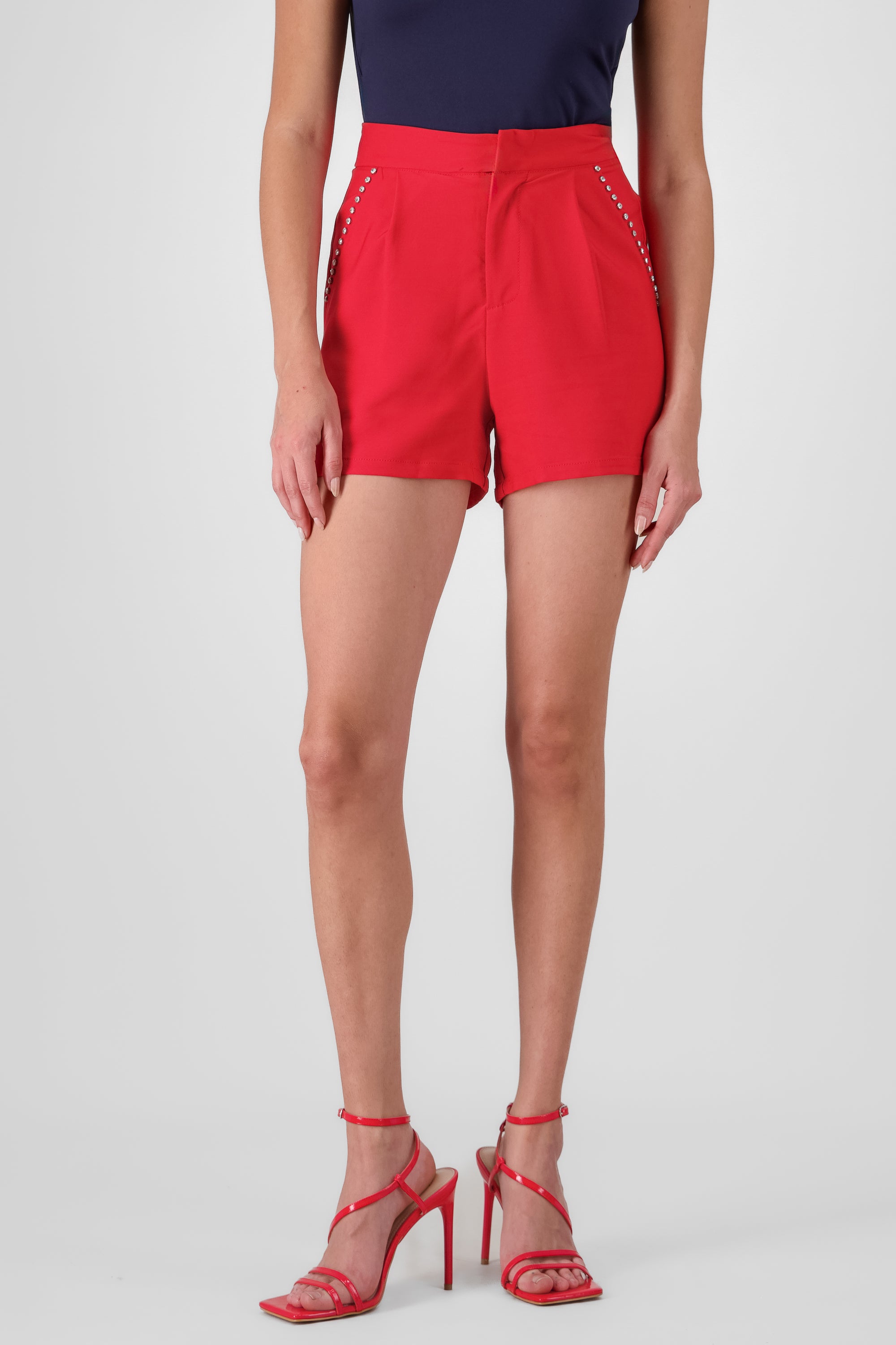 Detail Glitter Short RED