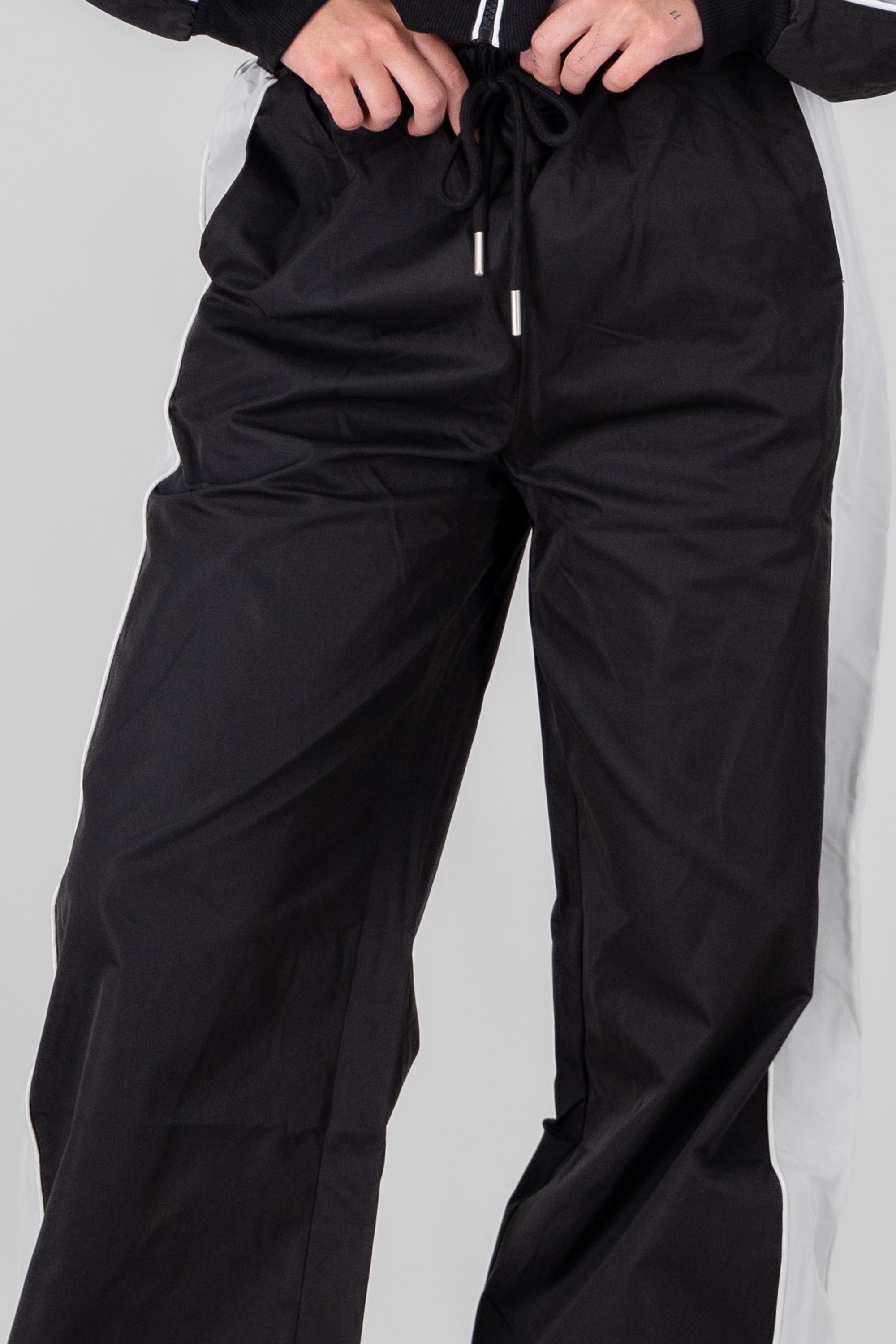 Contrast Detail Pants BLACK