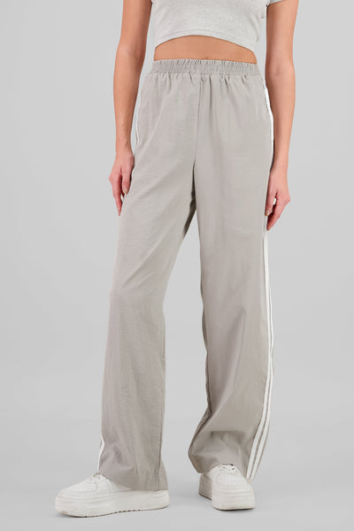 Striped Detail Pants LIGHT GRAY