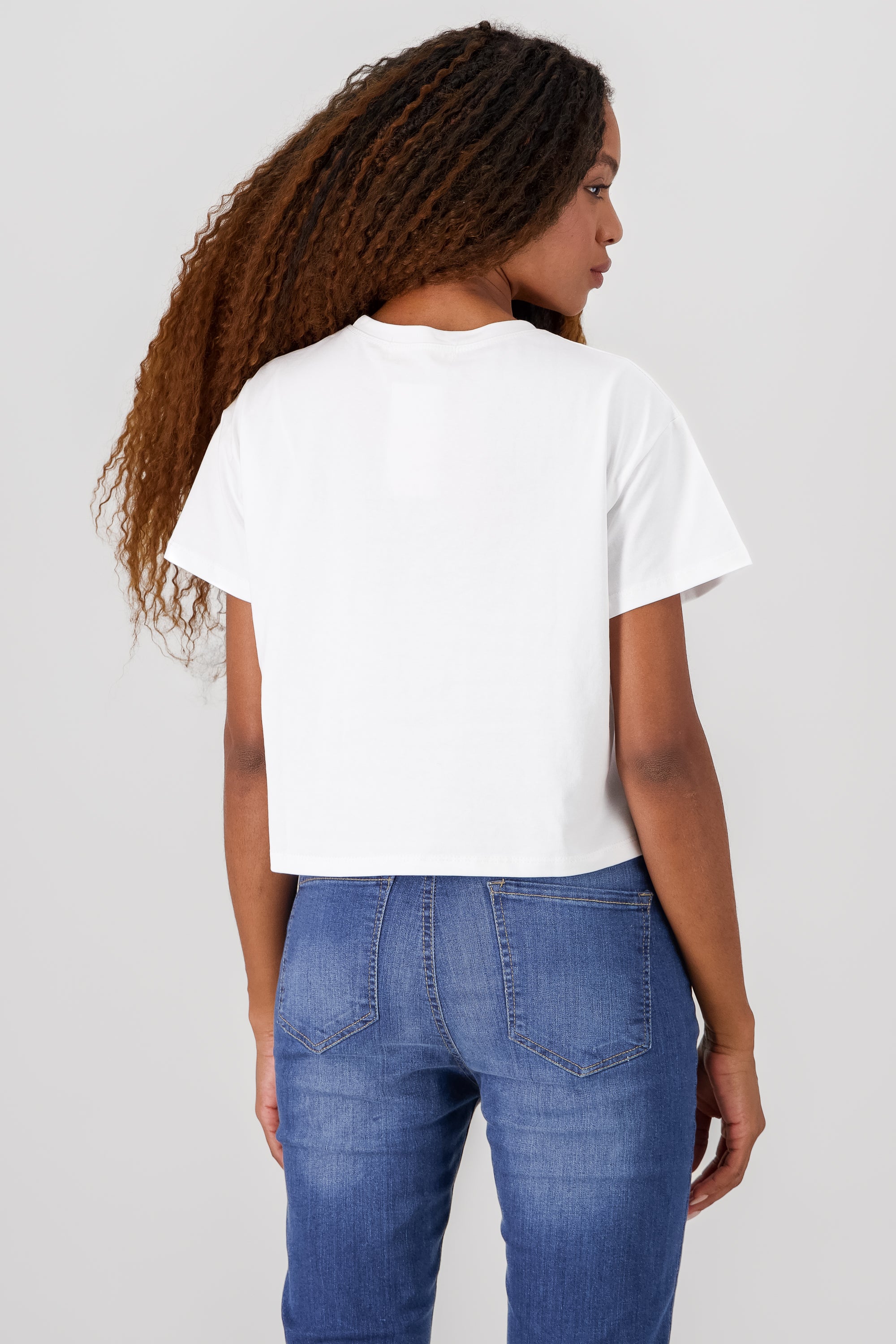 Bow Detail Crop Top WHITE