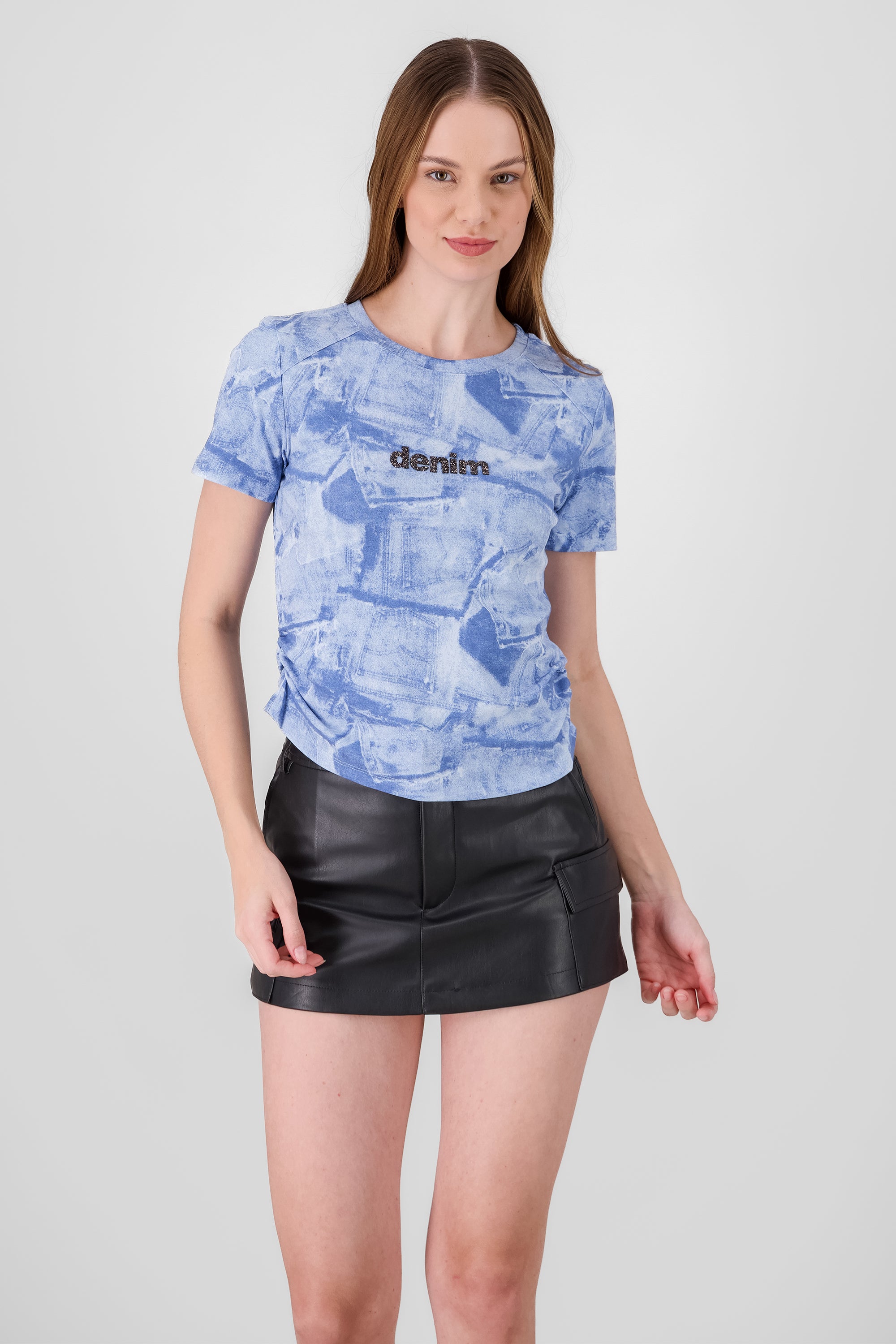 Printed T Shirt BLUE COMBO