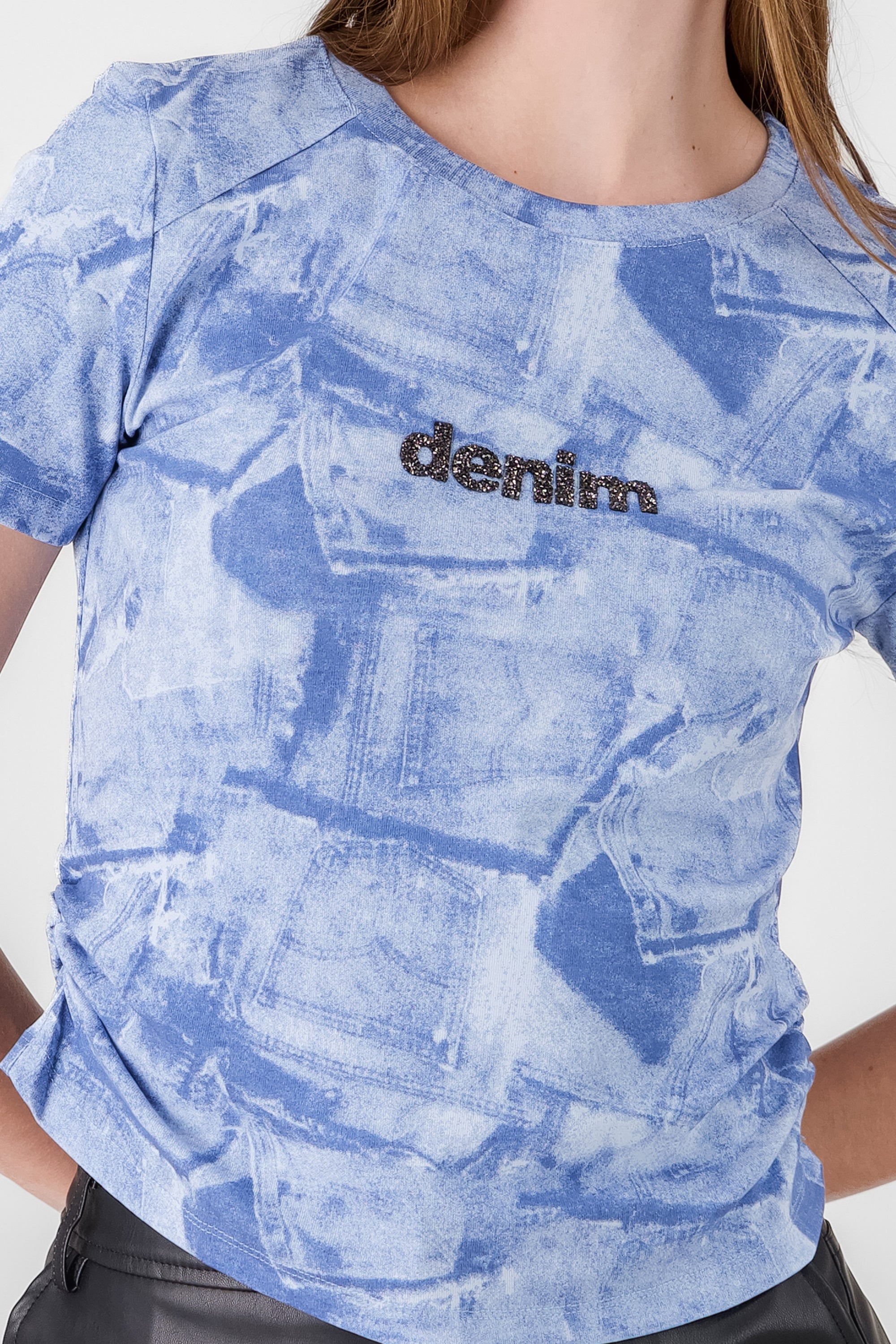 Printed T Shirt BLUE COMBO