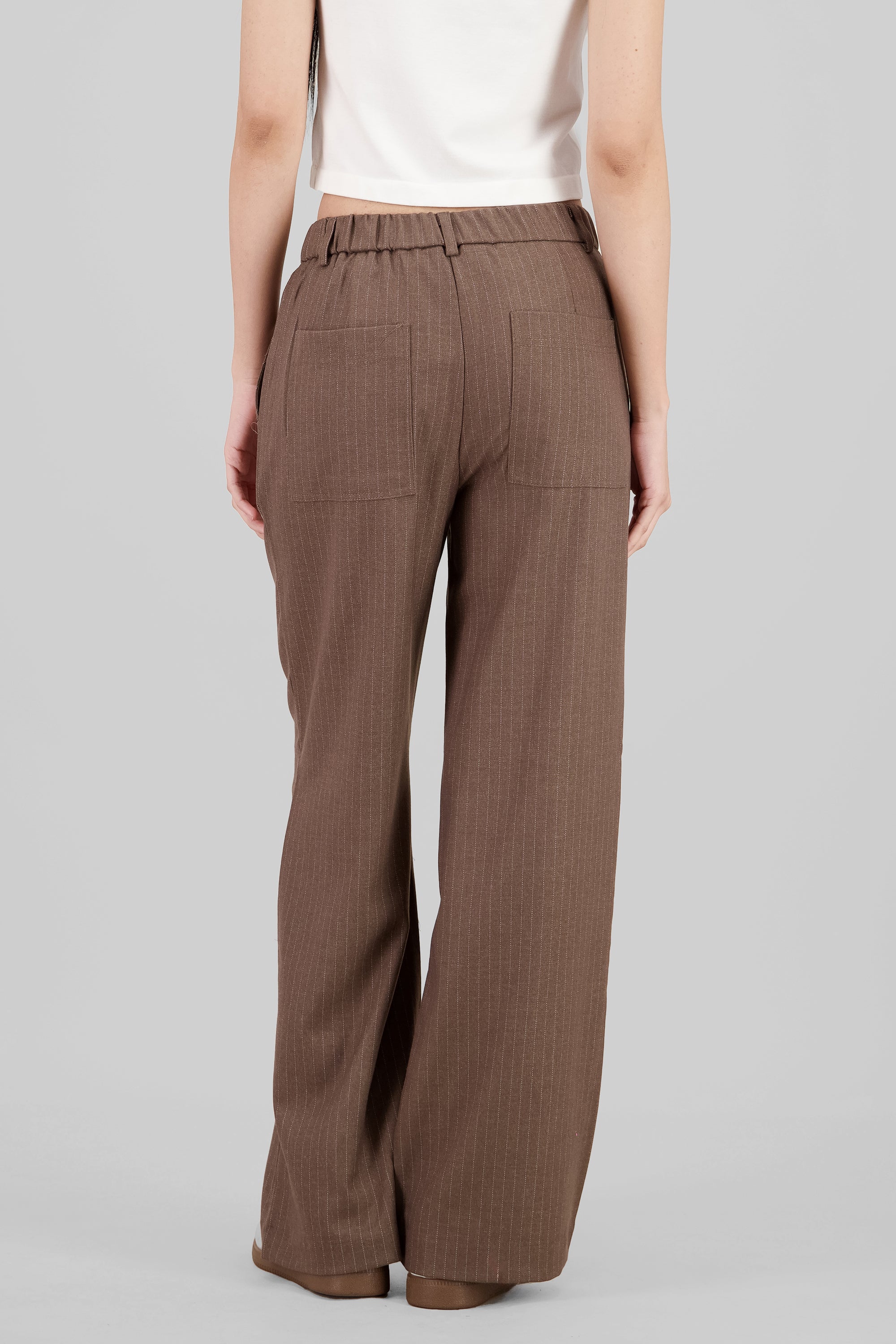 Straight Tailored Pants BEIGE