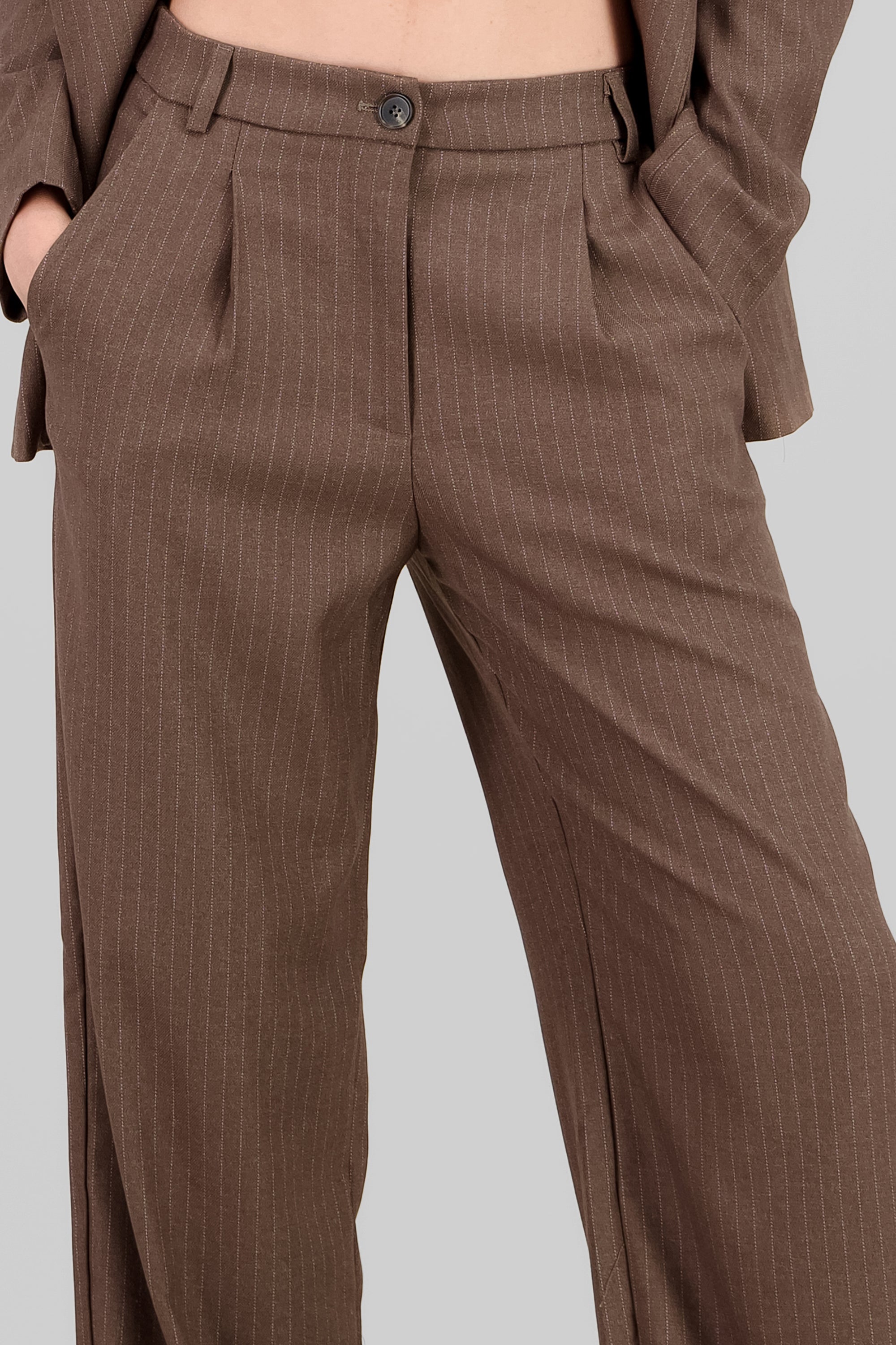 Straight Tailored Pants BEIGE