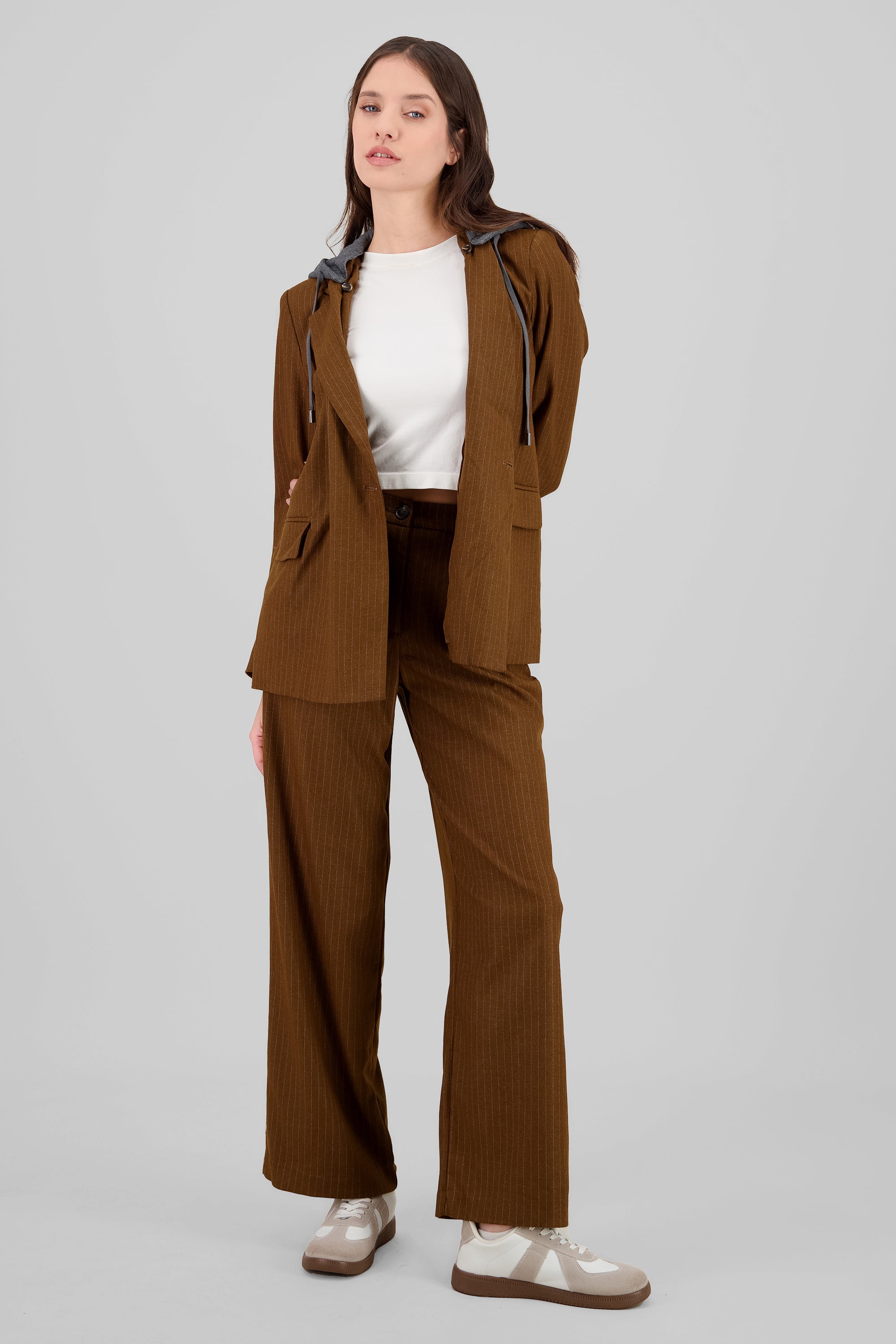 Straight Tailored Pants CAMEL