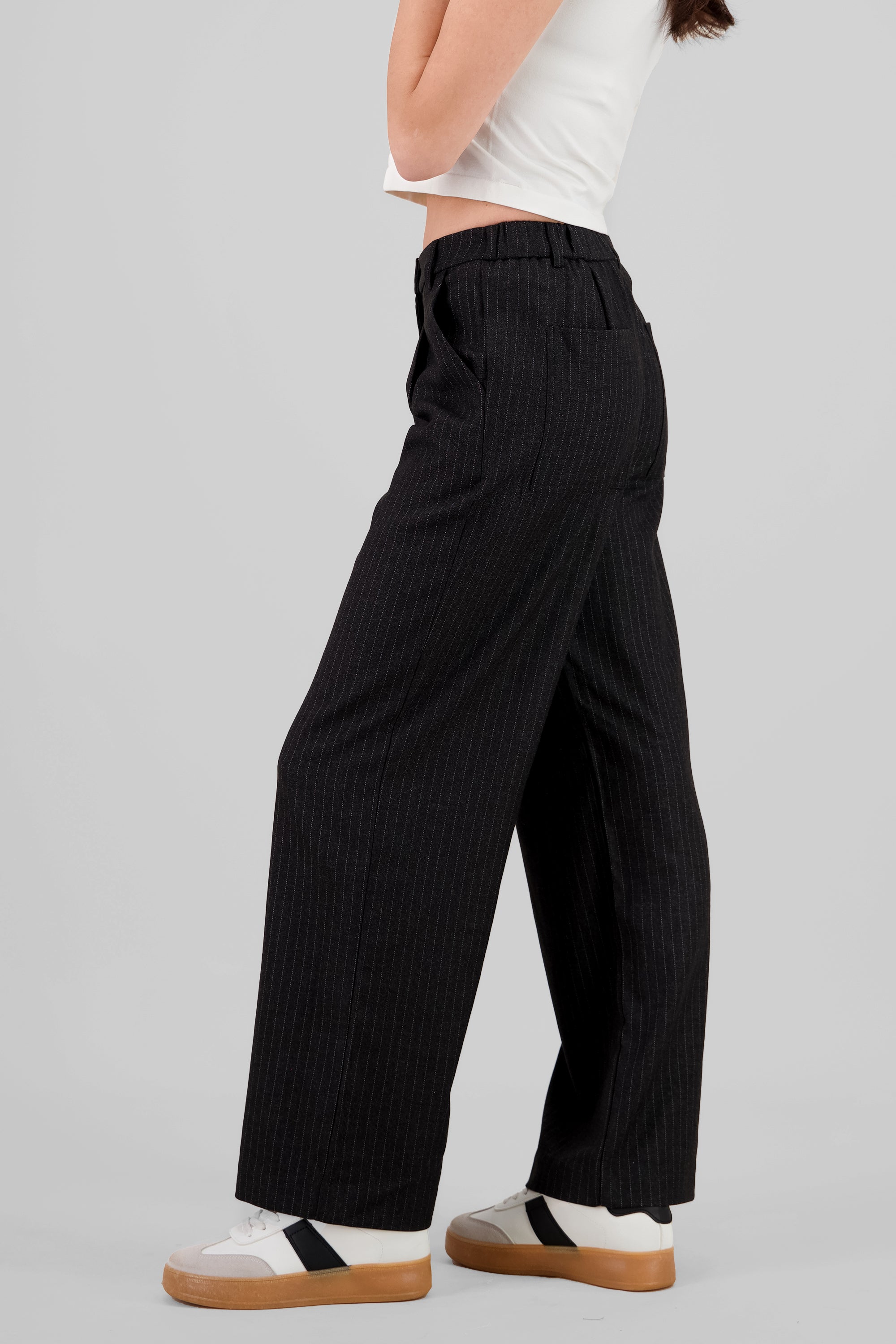 Straight Tailored Pants BLACK