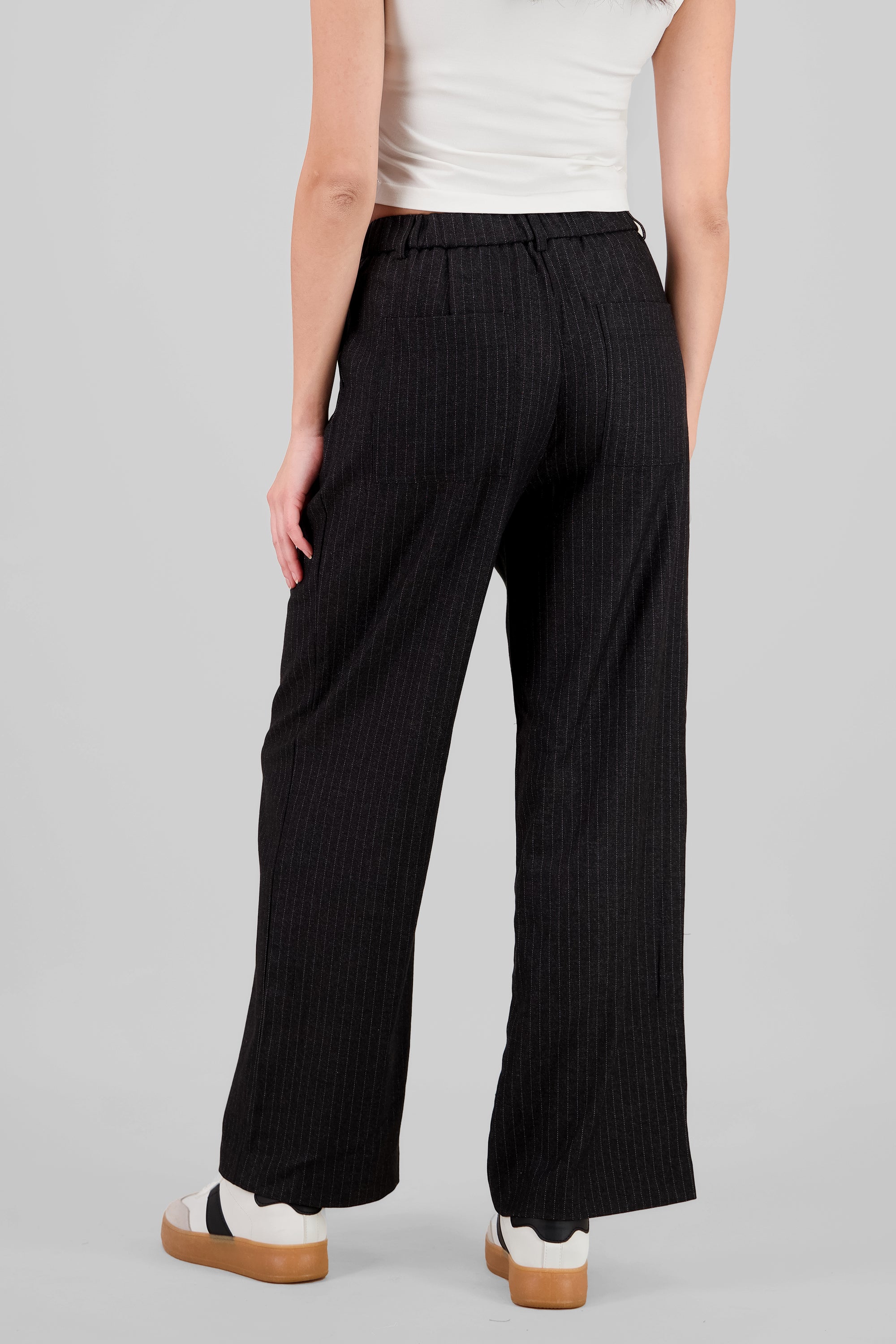 Straight Tailored Pants BLACK