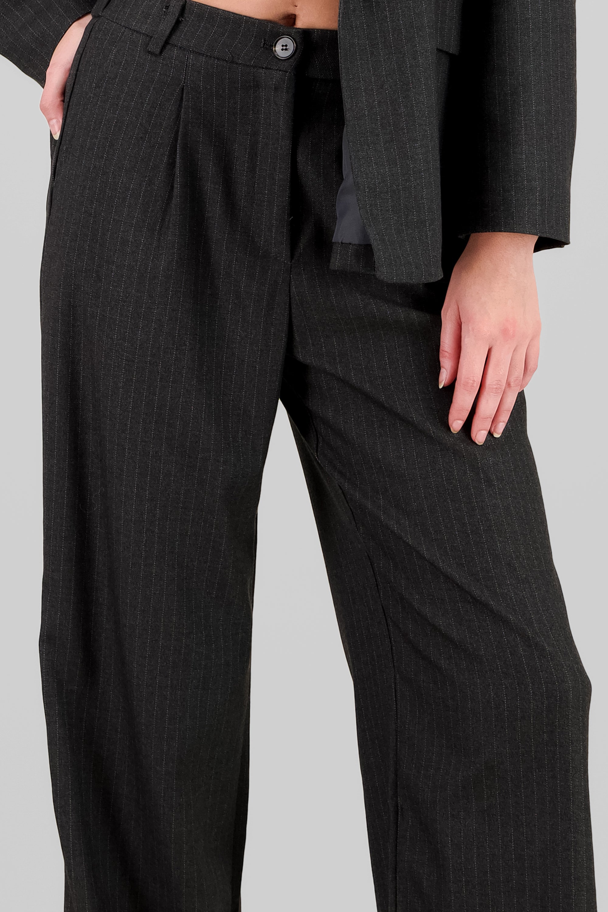 Straight Tailored Pants GRAY