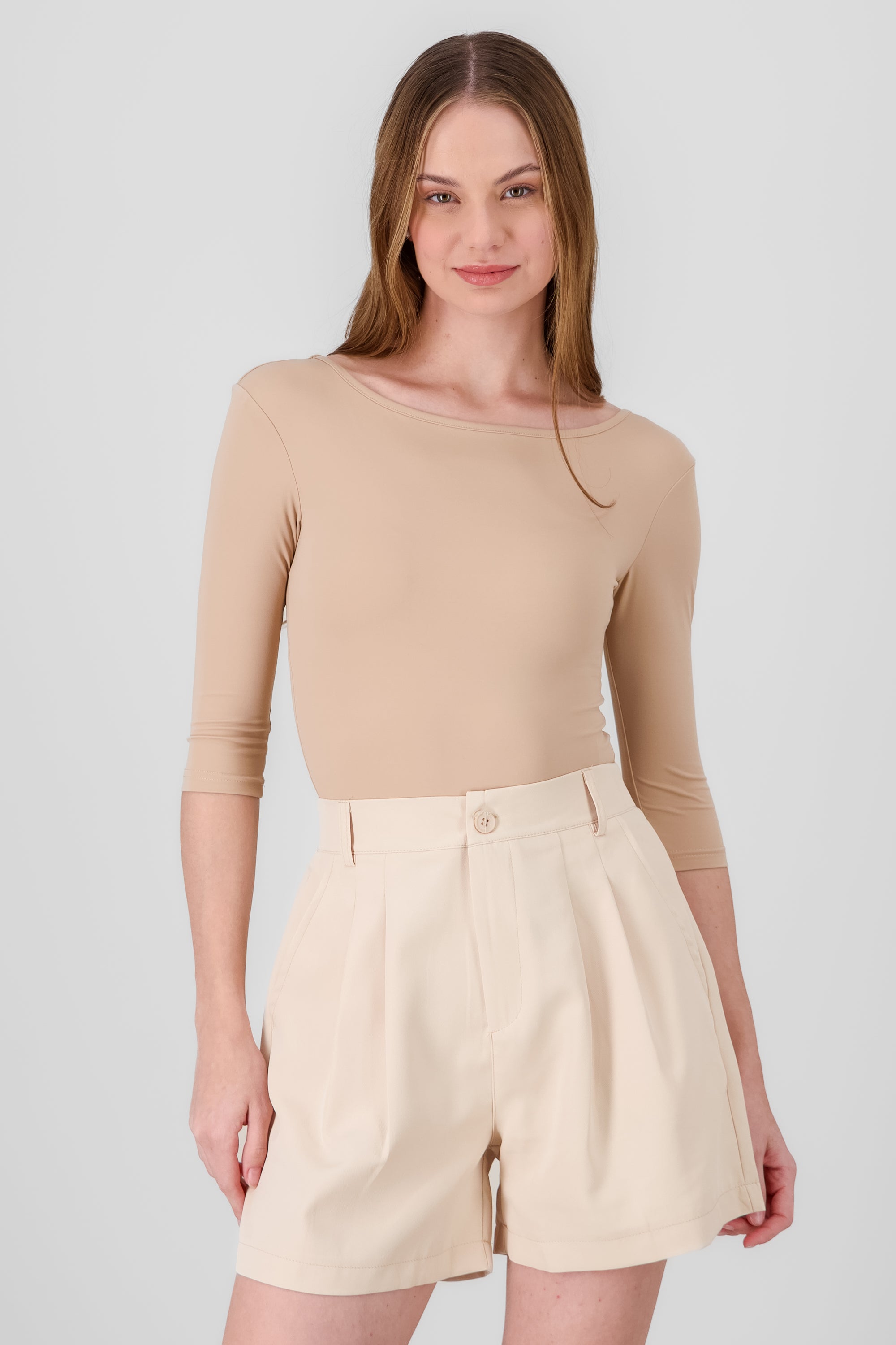 Long Sleeve Bodysuit BEIGE