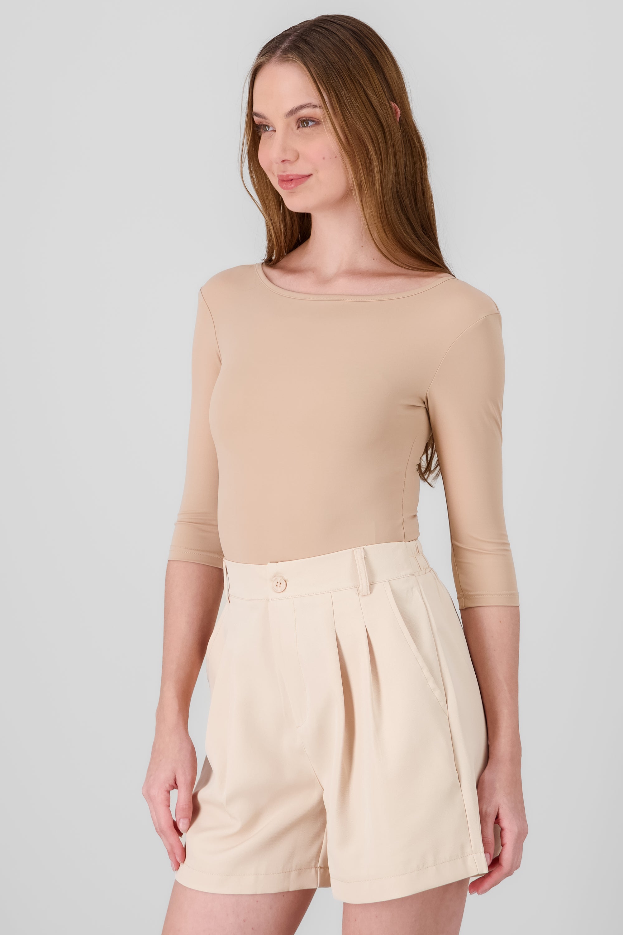 Long Sleeve Bodysuit BEIGE