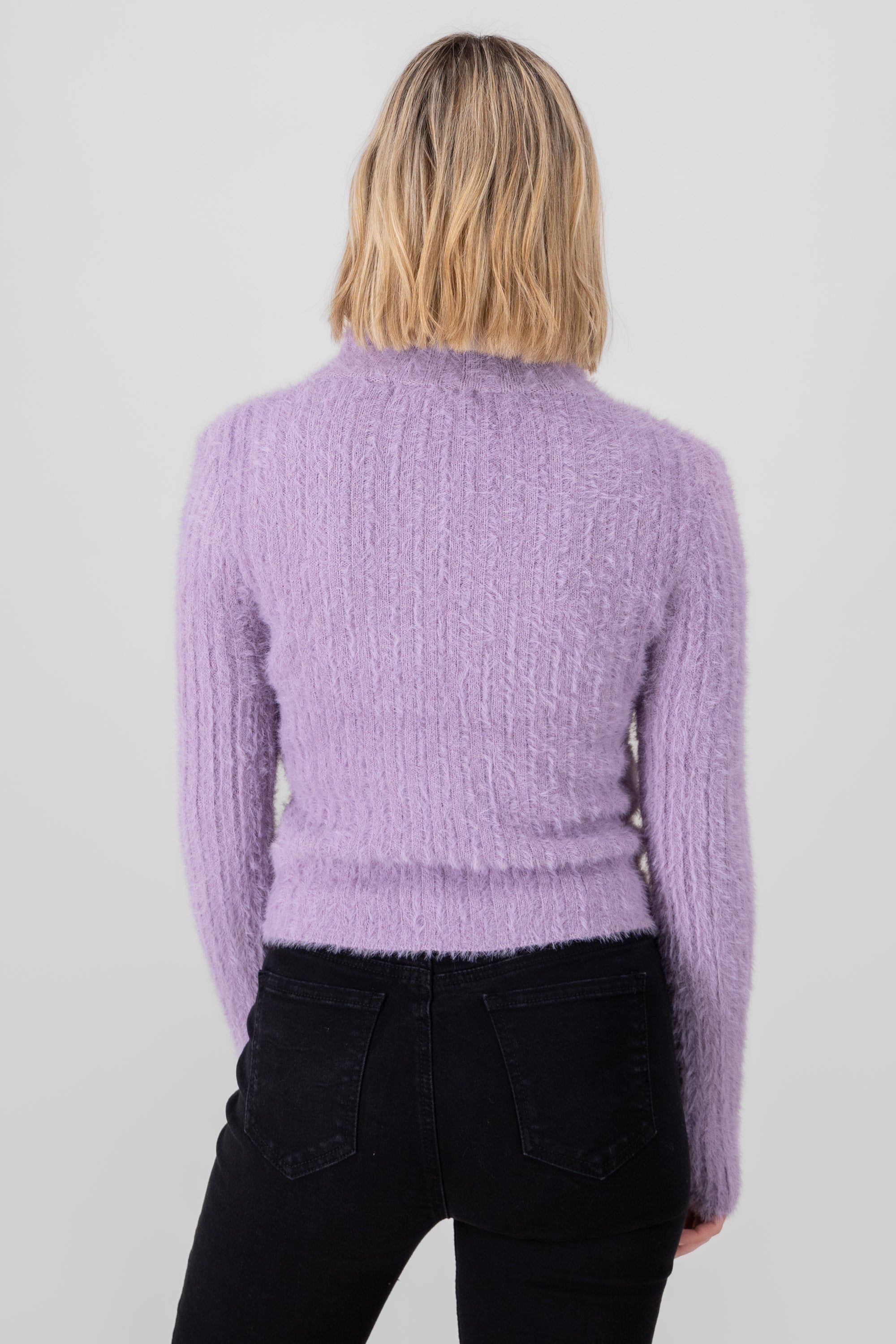 Long Sleeve Sweater PASTEL PURPLE