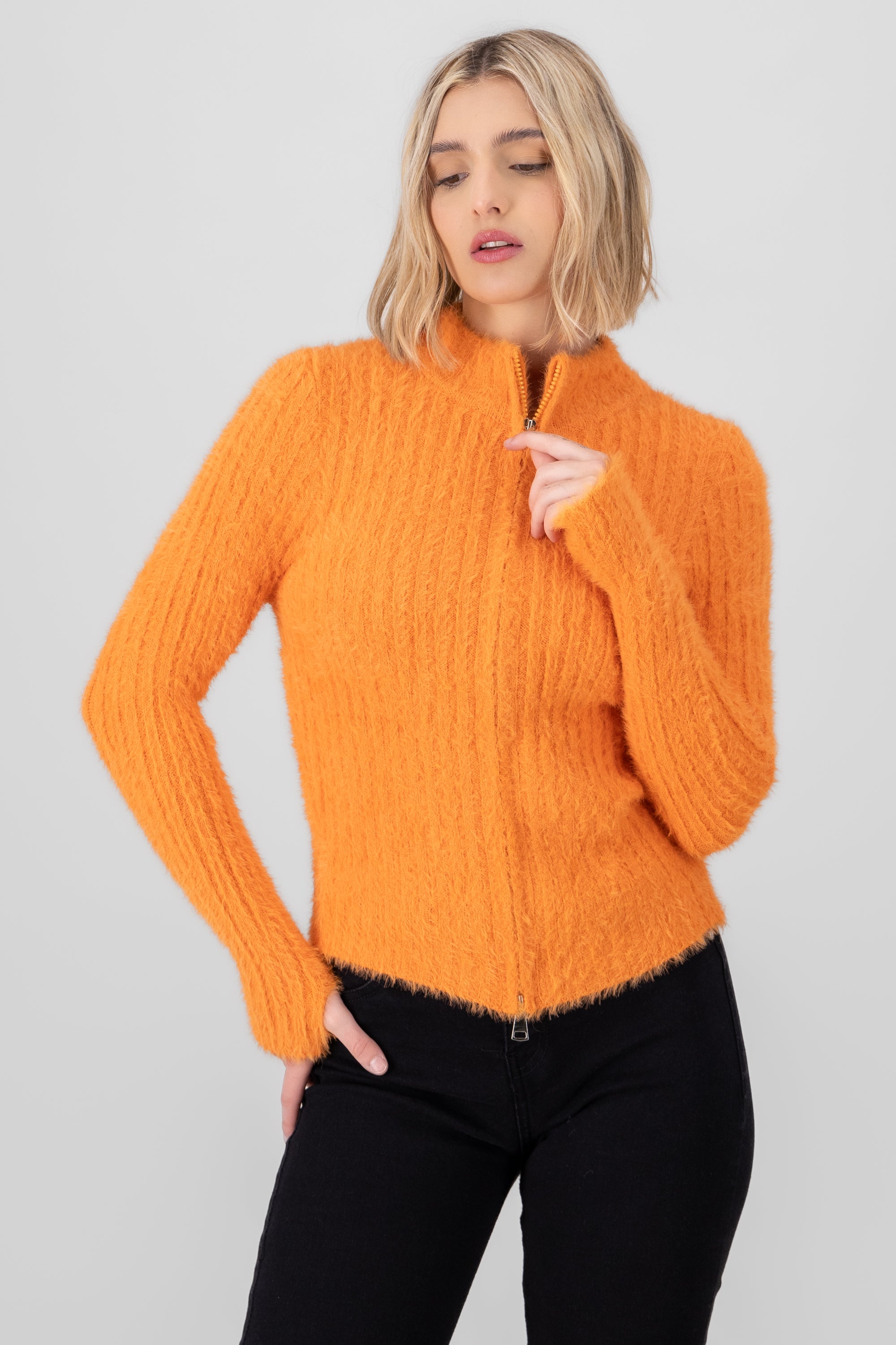 Long Sleeve Sweater ORANGE