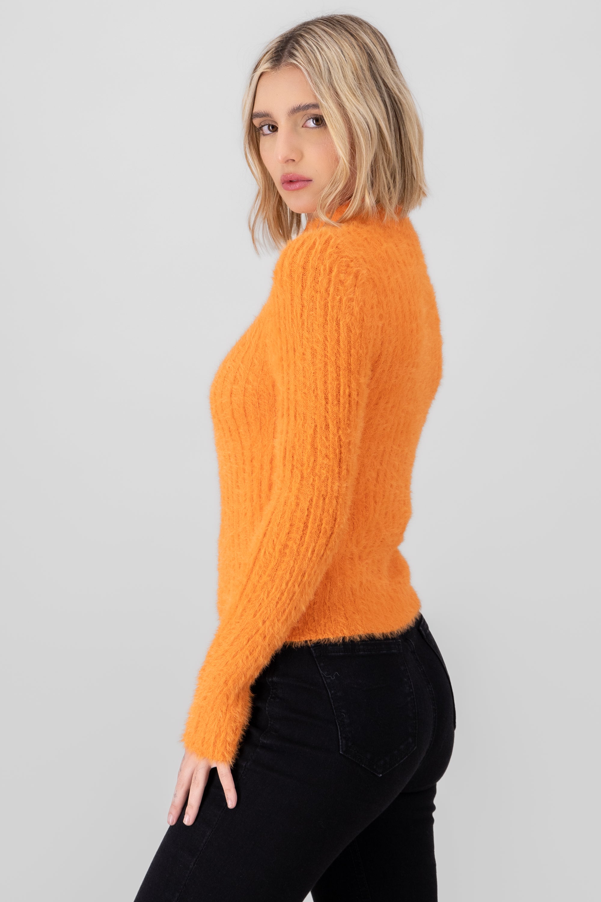 Long Sleeve Sweater ORANGE